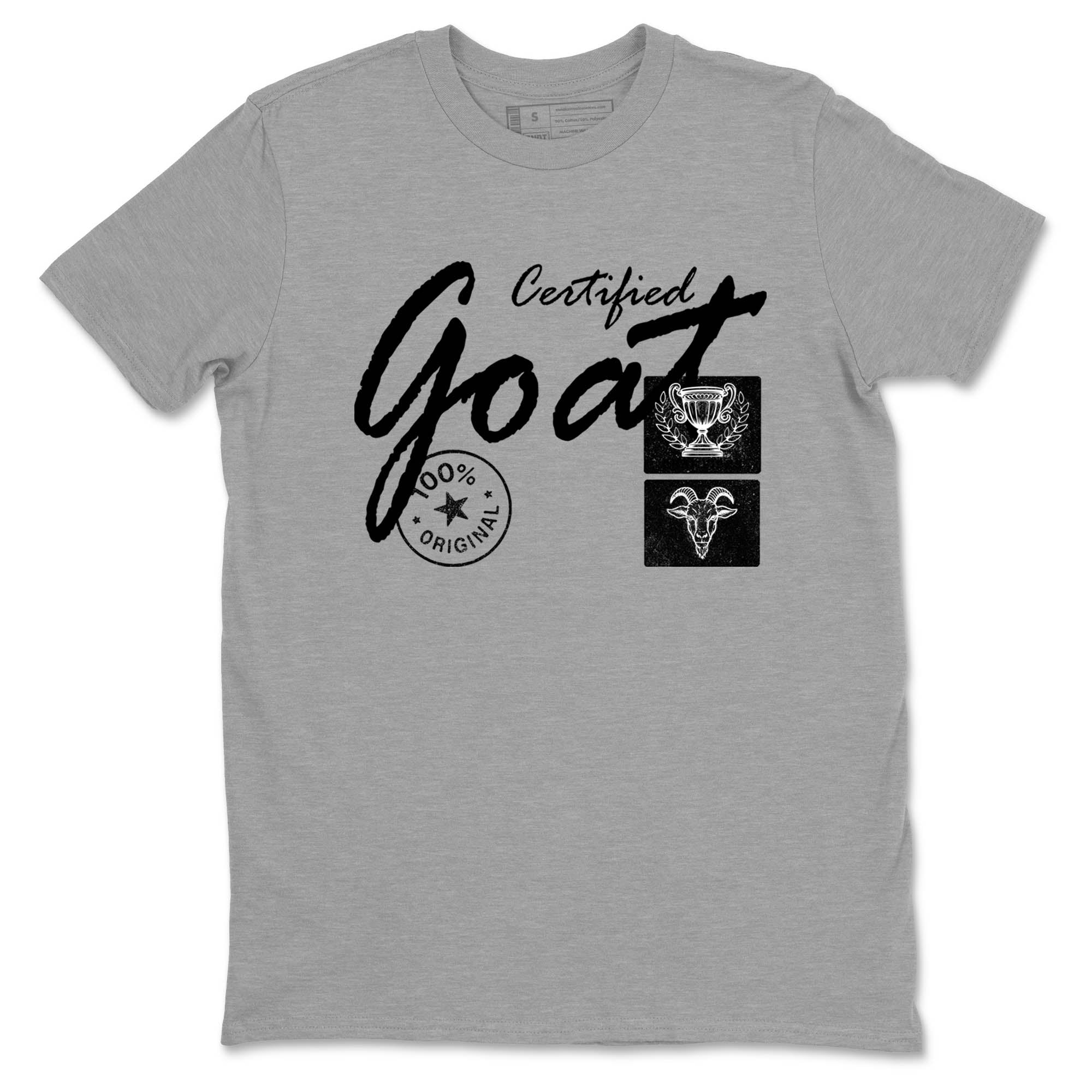 Sneaker Threads  Sneaker Tees To Match Air Jordan 4 Black Cat  Certified Goat Graphic Tee Heather Grey 2. Perfect for Jordan releases 2025 colorways.