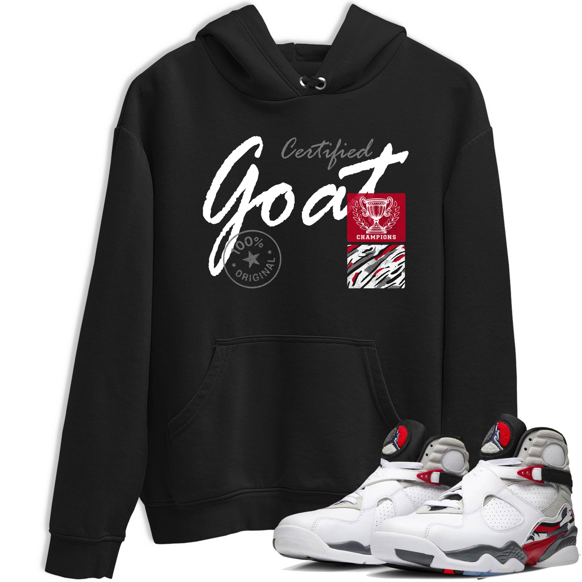 Sneaker Threads  Sneaker Tees To Match Air Jordan 8 Bunny  Certified Goat Graphic Tee Black 1. Perfect for Jordan releases 2025 colorways.