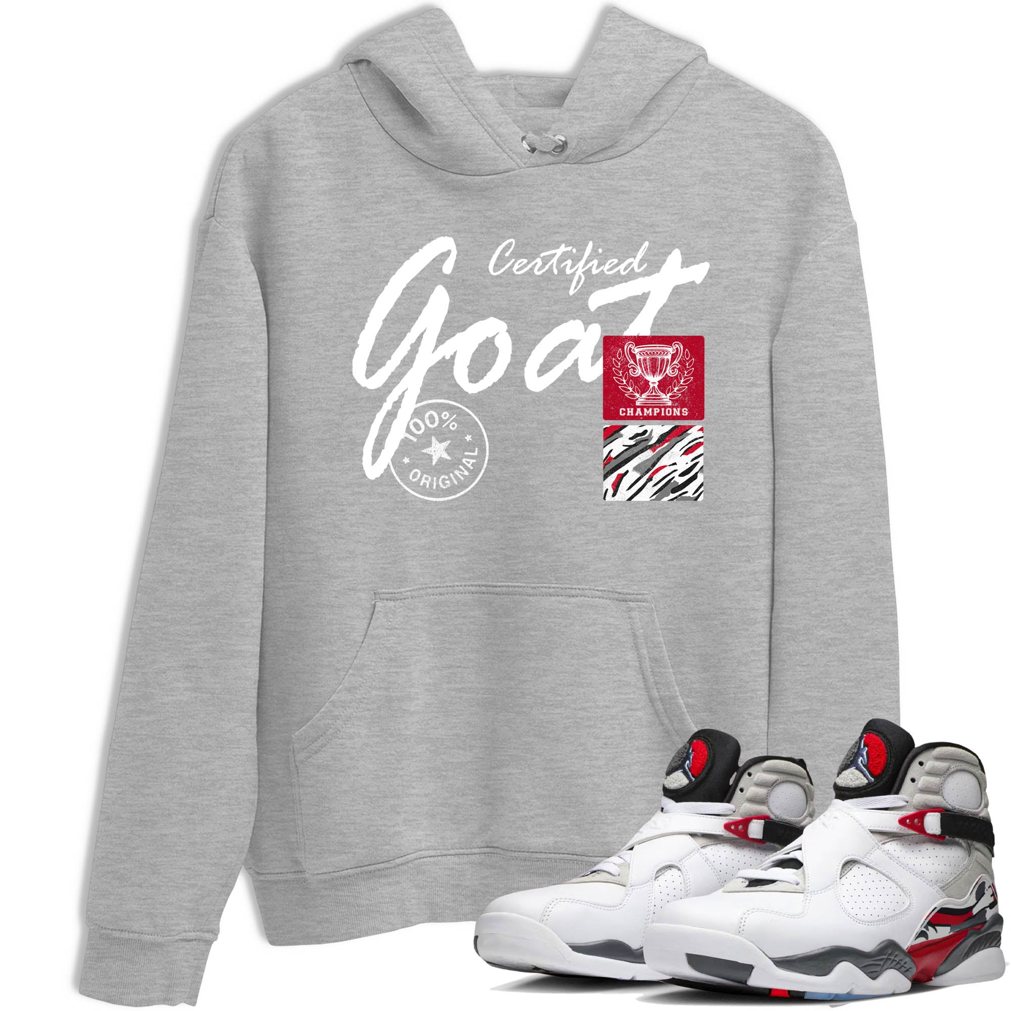 Sneaker Threads  Sneaker Tees To Match Air Jordan 8 Bunny  Certified Goat Graphic Tee Heather Grey 1. Perfect for Jordan releases 2025 colorways.