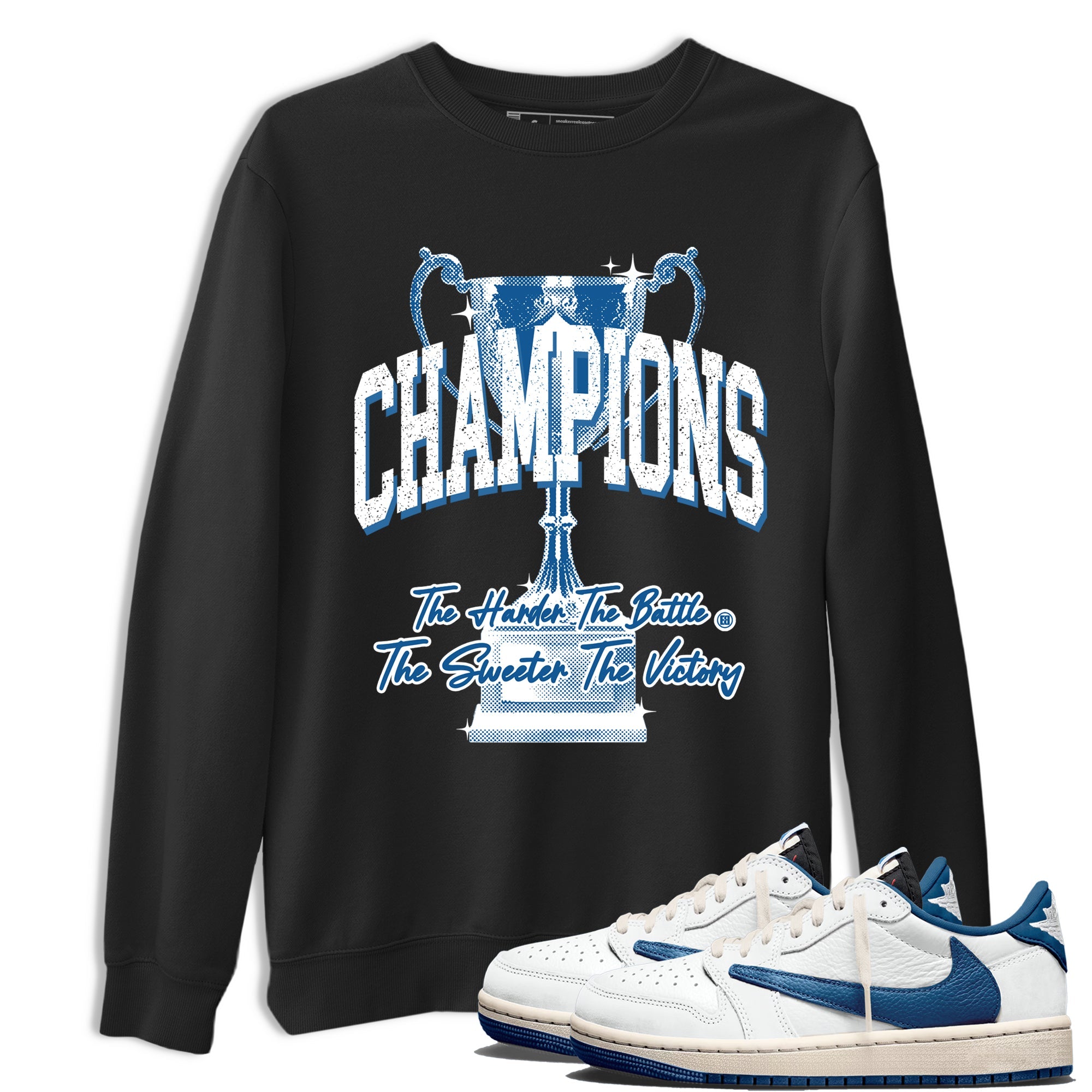 Sneaker match tees  Sneaker Tees To Match Air Jordan 1 Travis Scott Fragment Shoes  Champions Trophy Tee Black 1