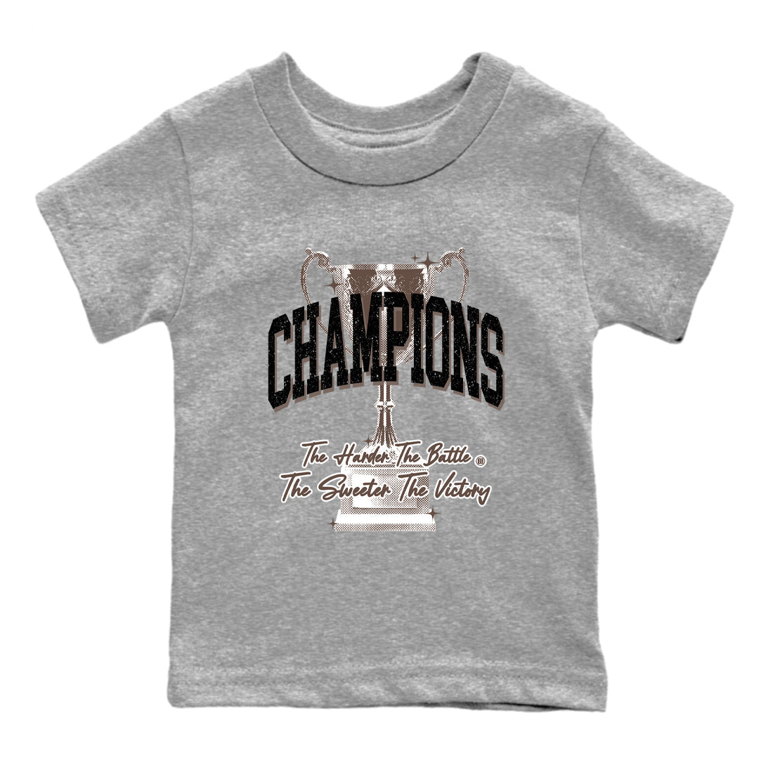 Sneaker match tees  Sneaker Tees To Match Air Jordan 4 Cave Stone Shoes  Champions Trophy Kids T-Shirt Heather Grey 2