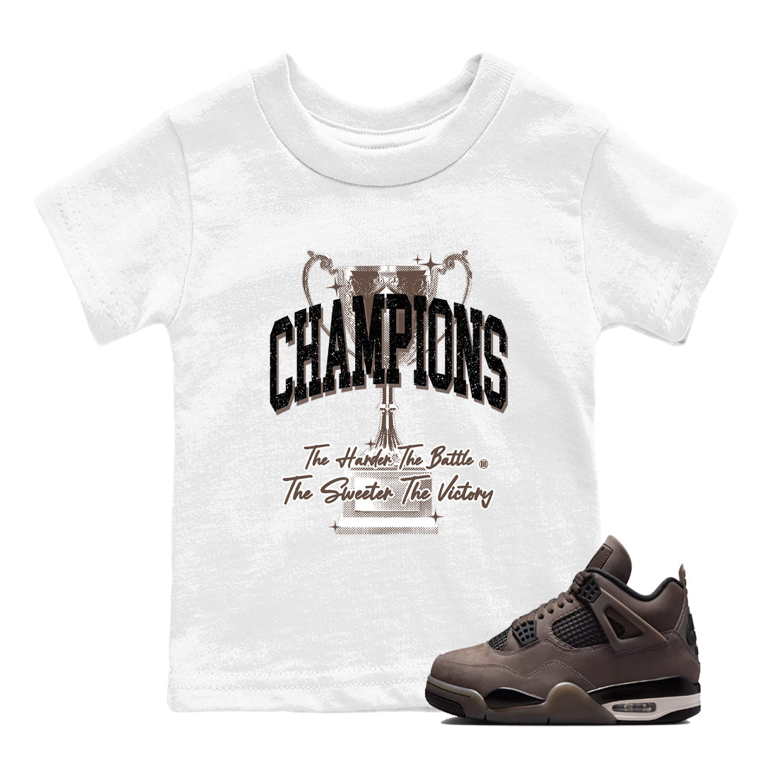 Sneaker match tees  Sneaker Tees To Match Air Jordan 4 Cave Stone Shoes  Champions Trophy Kids T-Shirt White 1