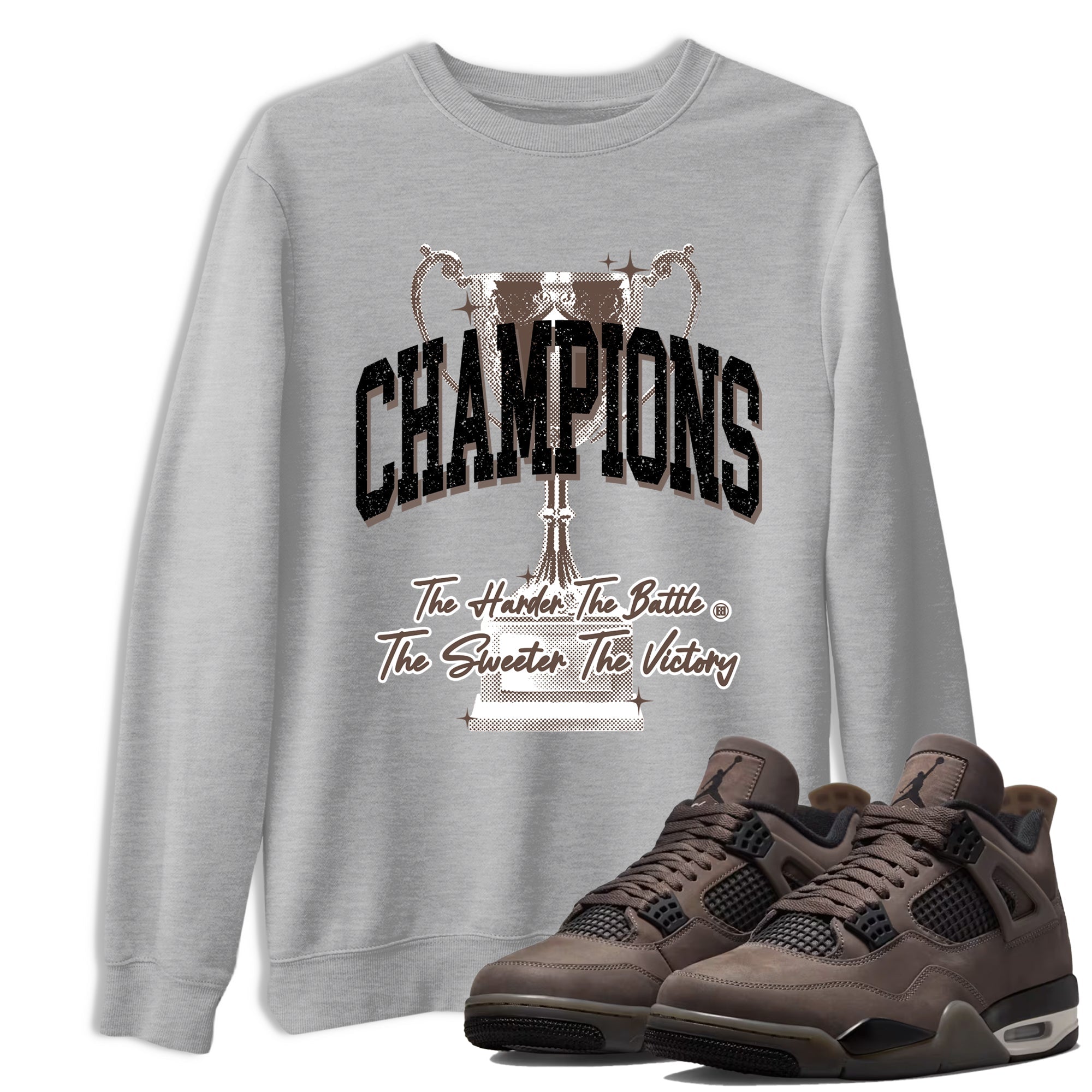 Sneaker match tees  Sneaker Tees To Match Air Jordan 4 Cave Stone Shoes  Champions Trophy Tee Heather Grey 1