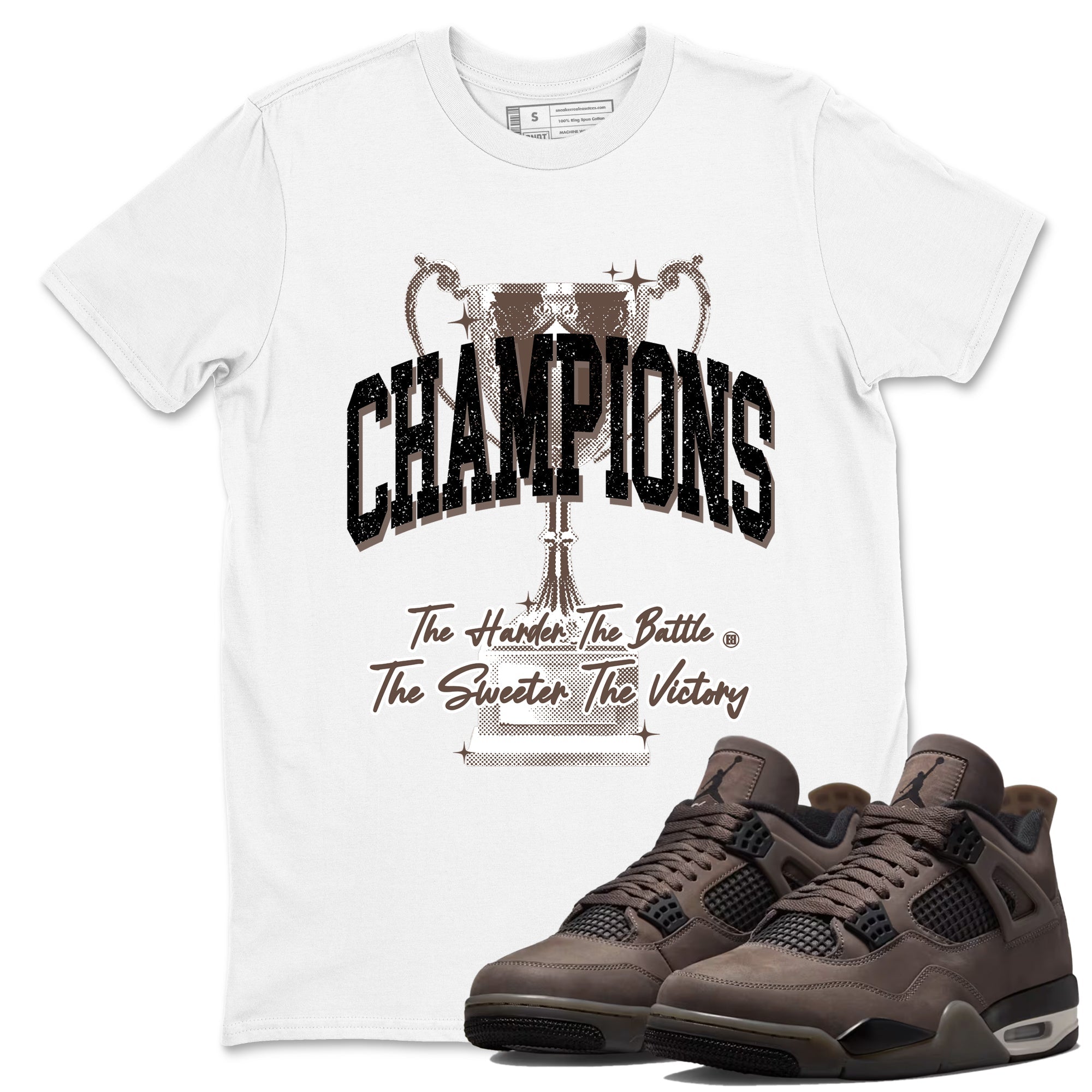 Sneaker match tees  Sneaker Tees To Match Air Jordan 4 Cave Stone Shoes  Champions Trophy Tee White 1