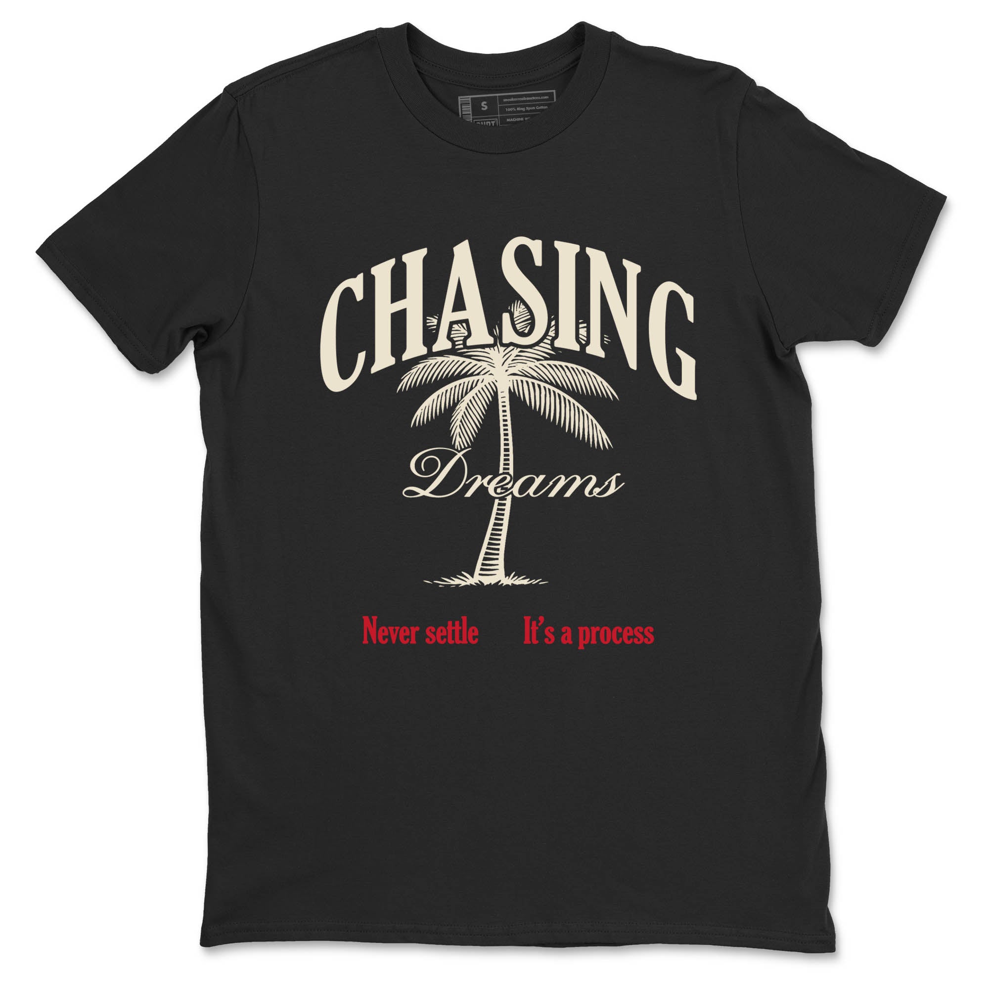 Sneaker Threads  Sneaker Tees To Match Air Foamposite One Pearl  Chasing Dreams Graphic Tee Black 2. Perfect for Jordan releases 2025 colorways.