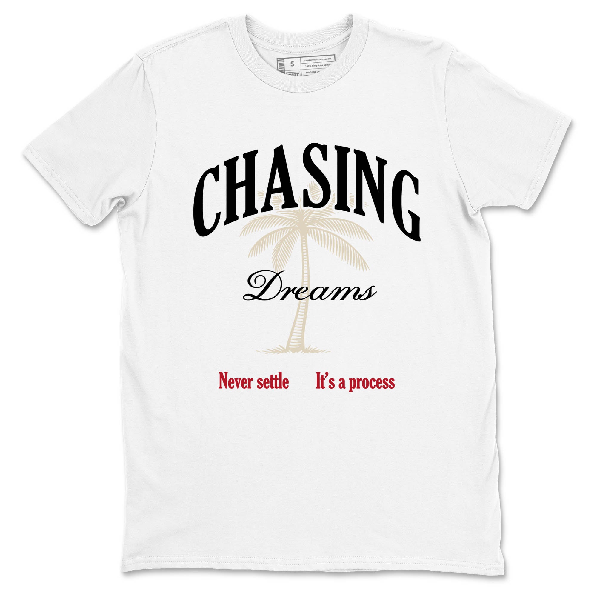 Sneaker Threads  Sneaker Tees To Match Air Foamposite One Pearl  Chasing Dreams Graphic Tee White 2. Perfect for Jordan releases 2025 colorways.