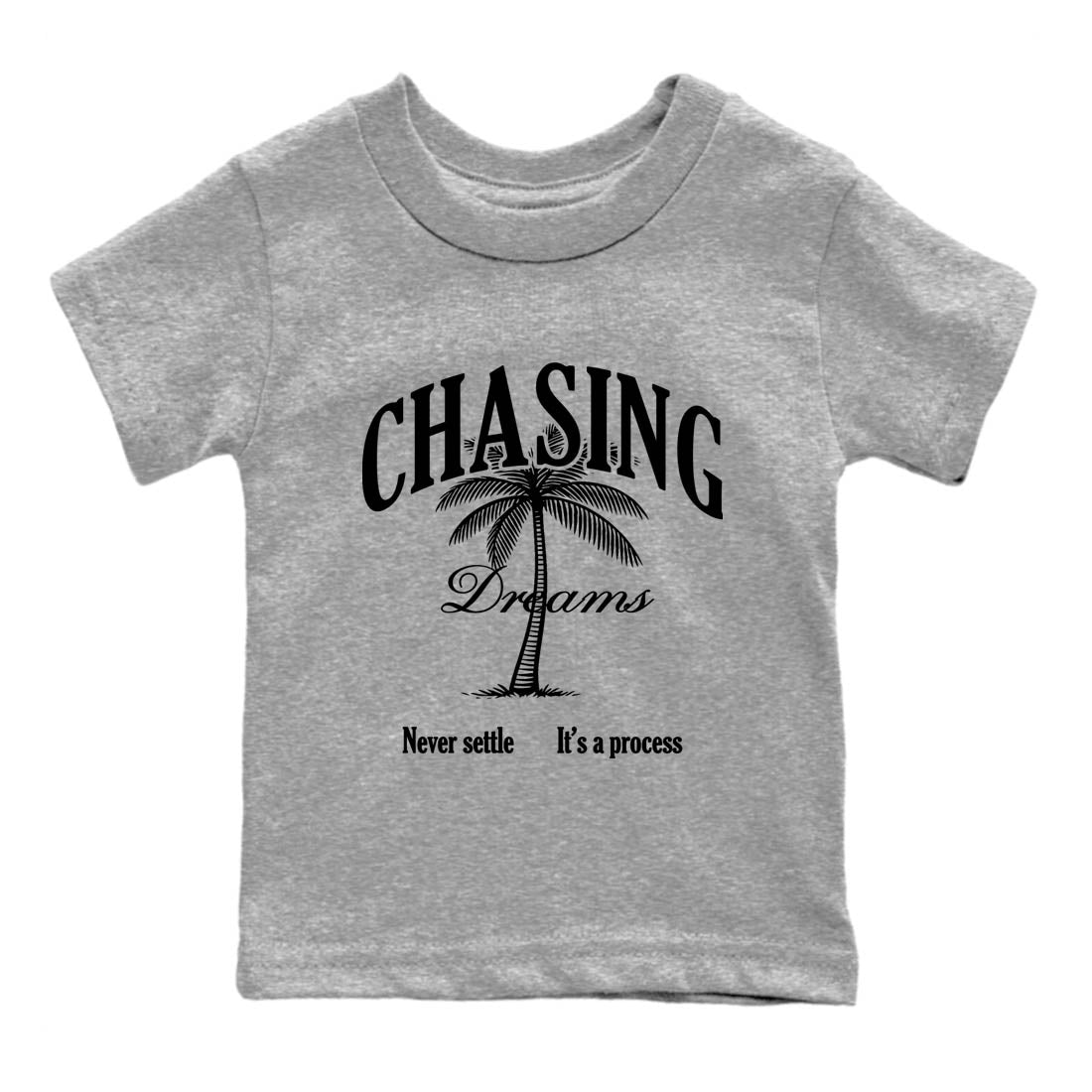 Sneaker Threads  Sneaker Tees To Match Air Jordan 4 Black Cat  Chasing Dreams Youth Graphic Tee Heather Grey 2. Perfect for Jordan releases 2025 colorways.