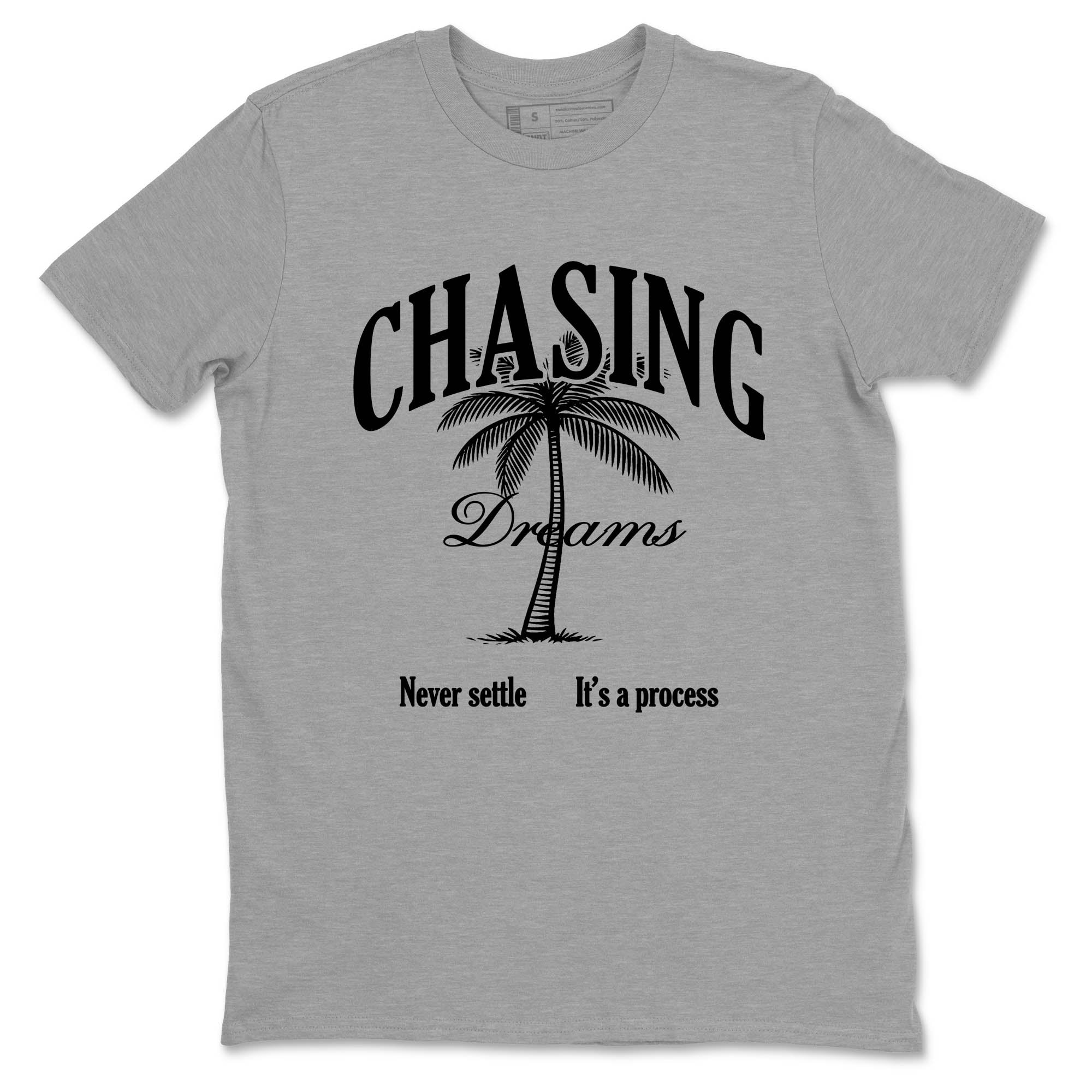 Sneaker Threads  Sneaker Tees To Match Air Jordan 4 Black Cat  Chasing Dreams Graphic Tee Heather Grey 2. Perfect for Jordan releases 2025 colorways.