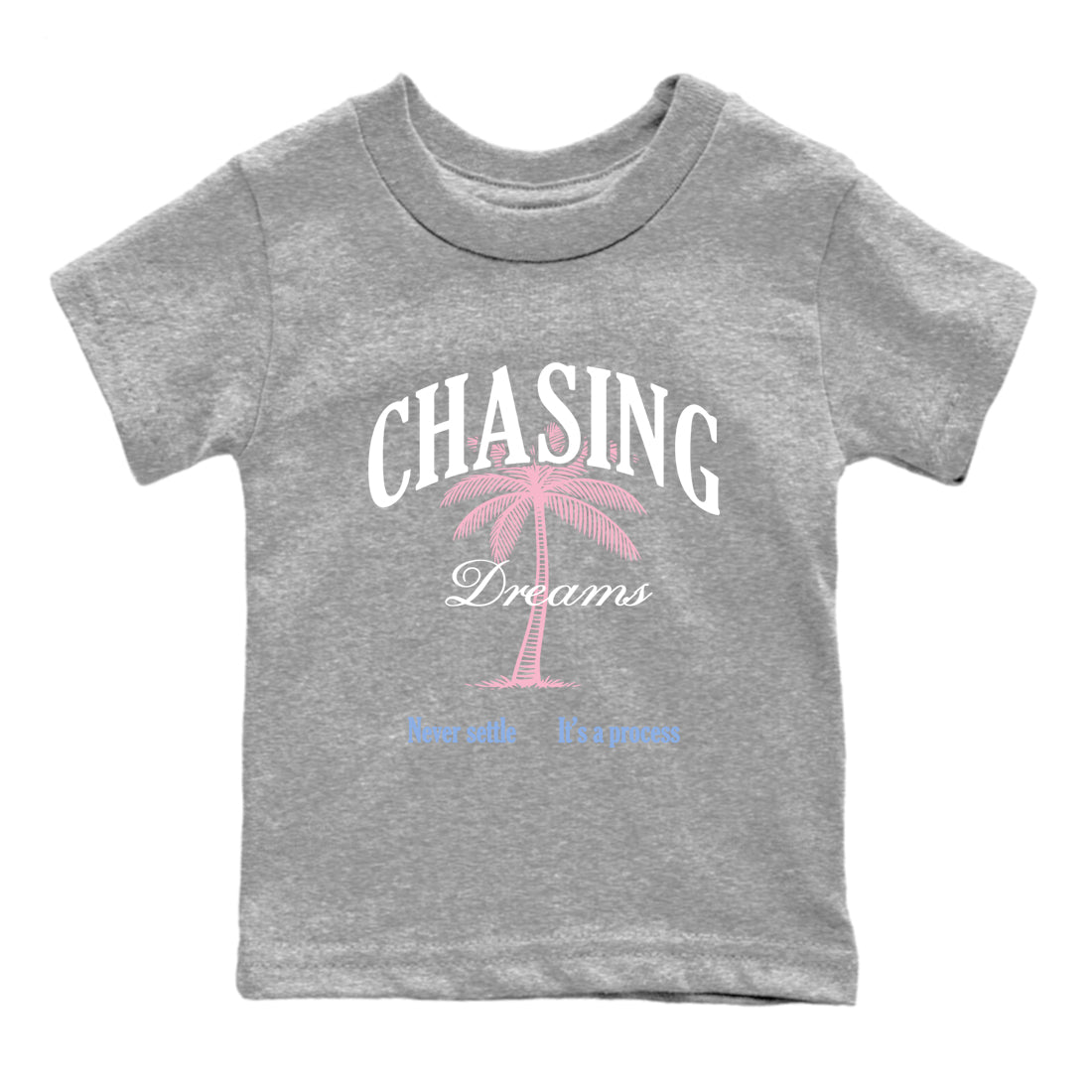 Sneaker match tees  Sneaker Tees To Match Air Jordan 5 Medium Soft Pink Shoes  Chasing Dreams Kids T-Shirt Heather Grey 2