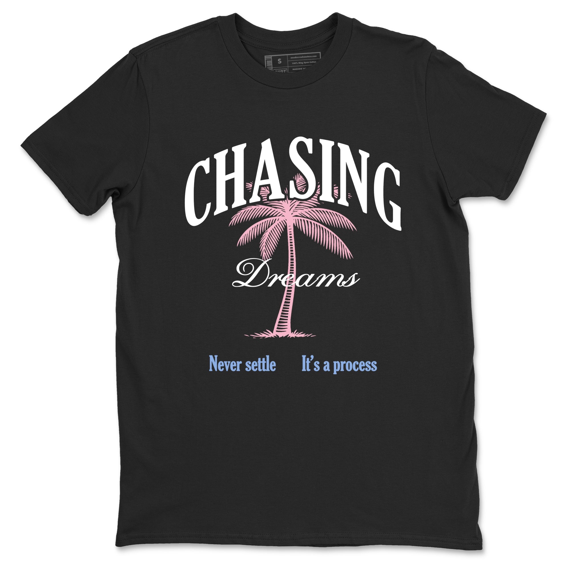 Sneaker match tees  Sneaker Tees To Match Air Jordan 5 Medium Soft Pink Shoes  Chasing Dreams Tee Black 2