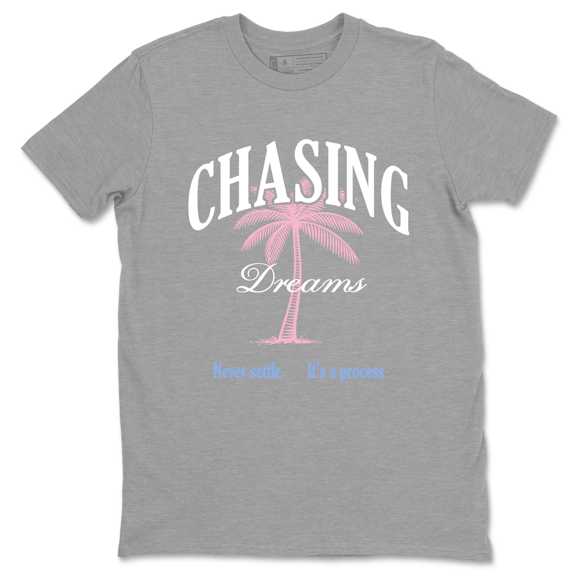 Sneaker match tees  Sneaker Tees To Match Air Jordan 5 Medium Soft Pink Shoes  Chasing Dreams Tee Heather Grey 2