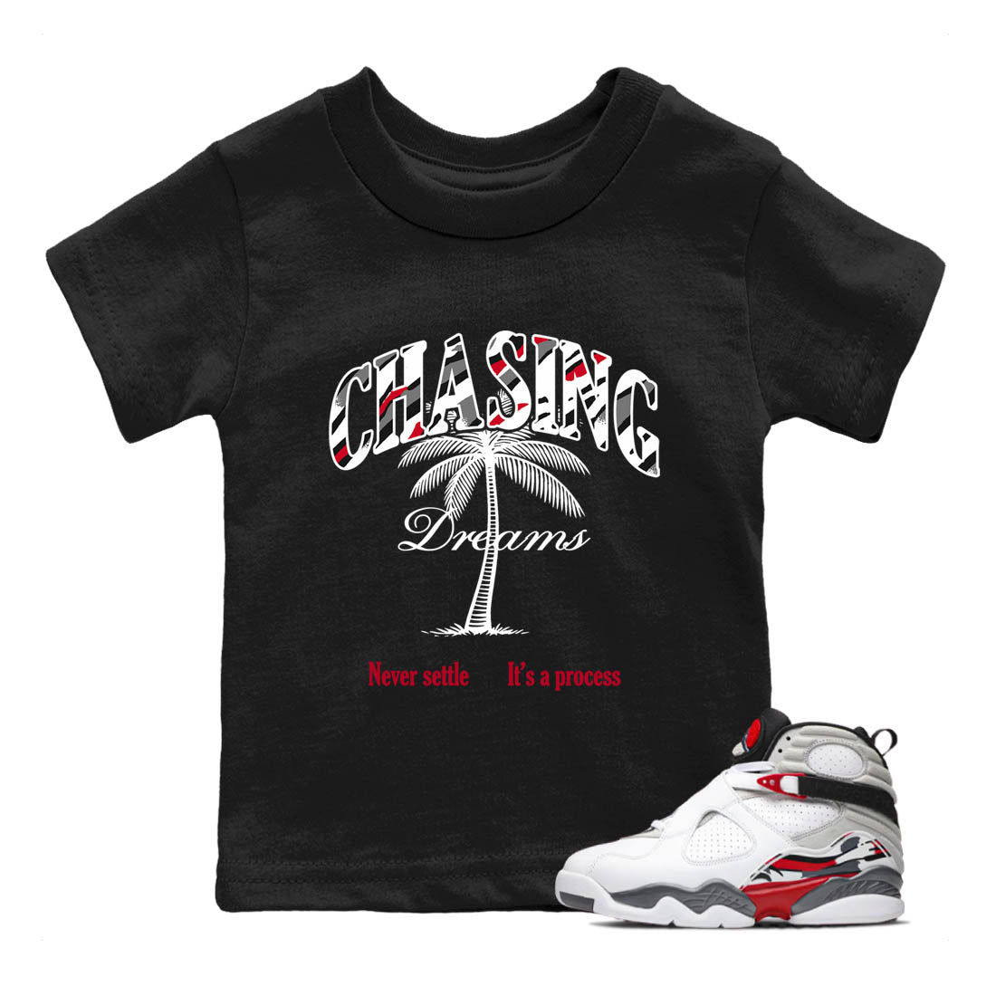 Sneaker Threads  Sneaker Tees To Match Air Jordan 8 Bunny  Chasing Dreams Youth Graphic Tee Black 1. Perfect for Jordan releases 2025 colorways.