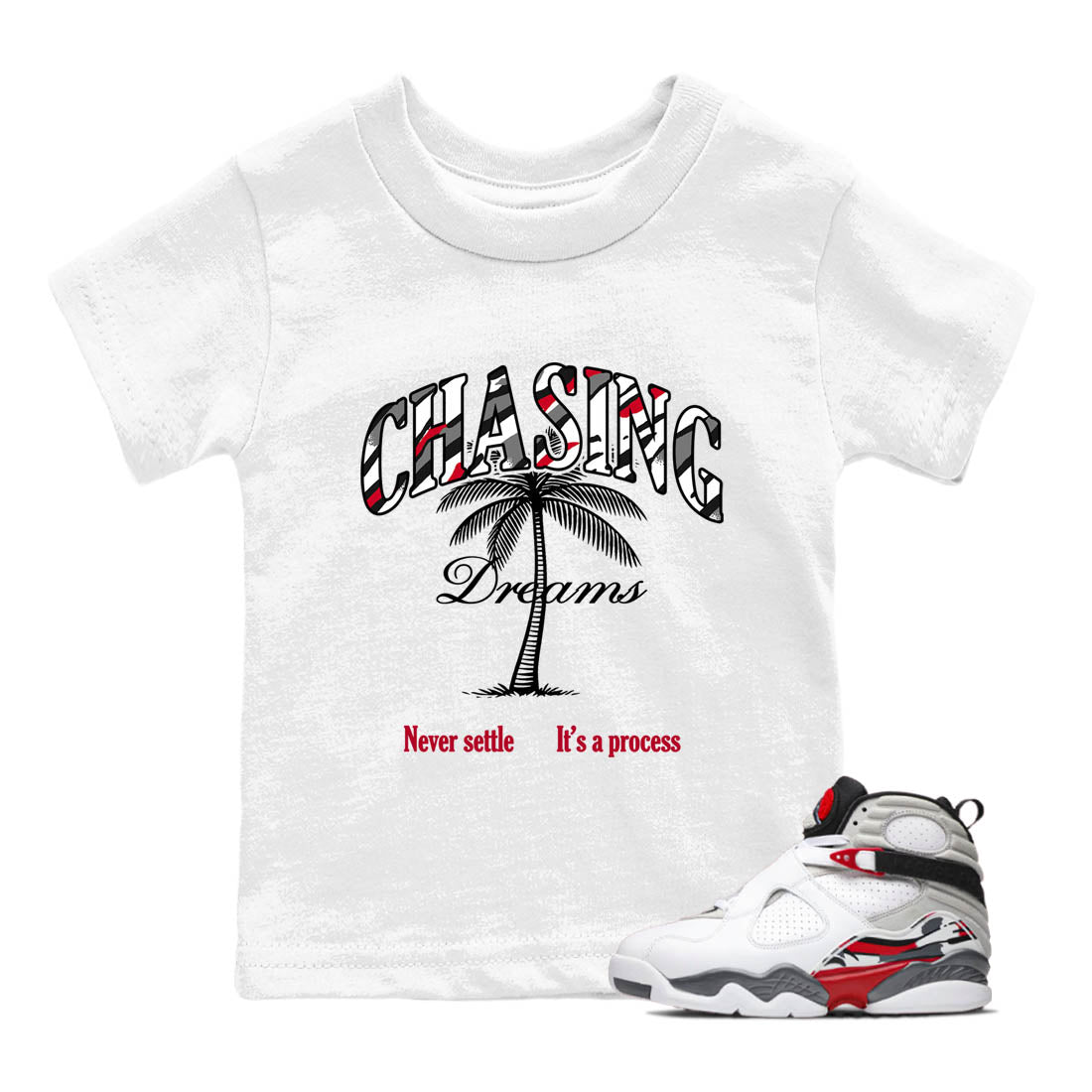 Sneaker Threads  Sneaker Tees To Match Air Jordan 8 Bunny  Chasing Dreams Youth Graphic Tee White 1. Perfect for Jordan releases 2025 colorways.