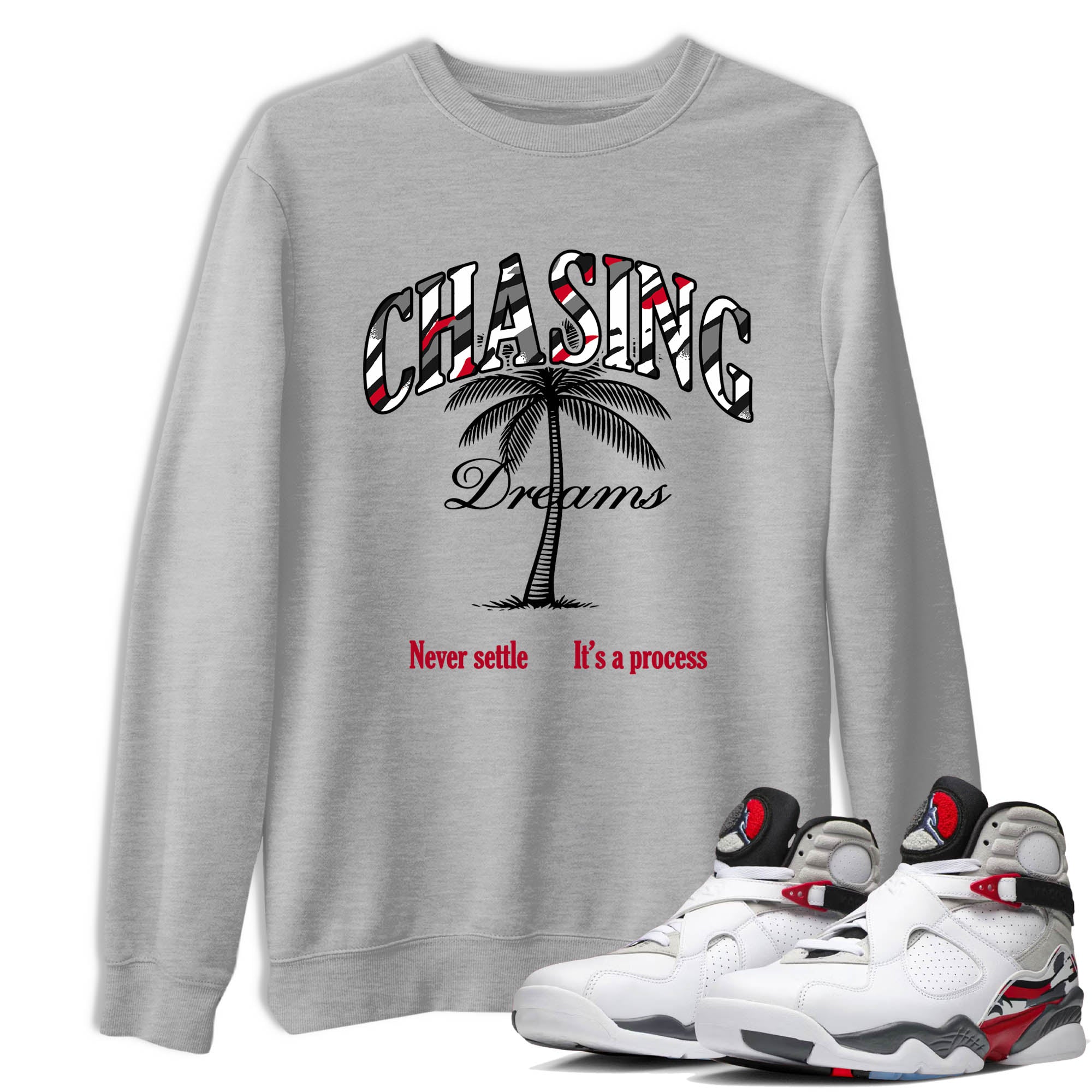 Sneaker Threads  Sneaker Tees To Match Air Jordan 8 Bunny  Chasing Dreams Graphic Tee Heather Grey 1. Perfect for Jordan releases 2025 colorways.