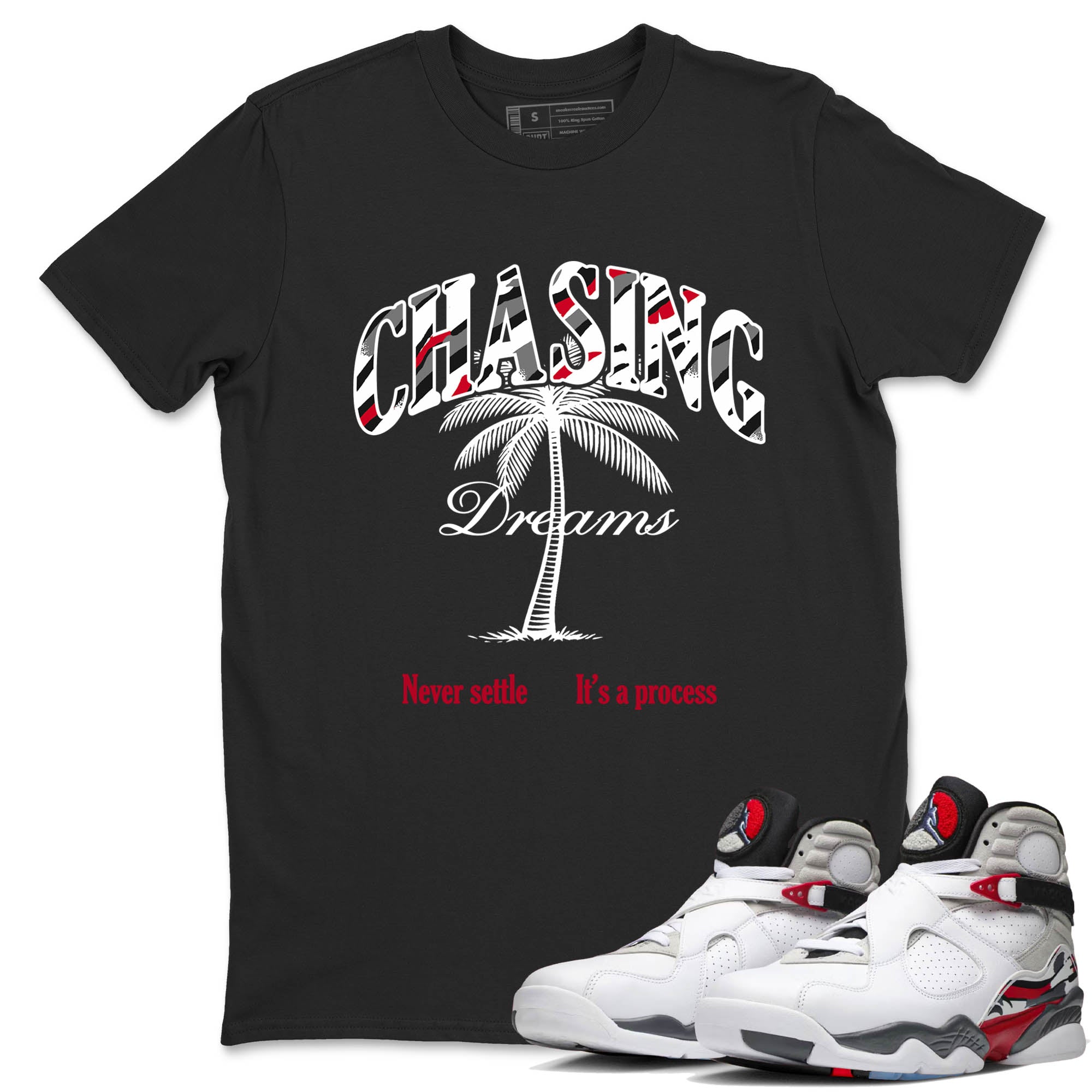 Sneaker Threads  Sneaker Tees To Match Air Jordan 8 Bunny  Chasing Dreams Graphic Tee Black 1. Perfect for Jordan releases 2025 colorways.