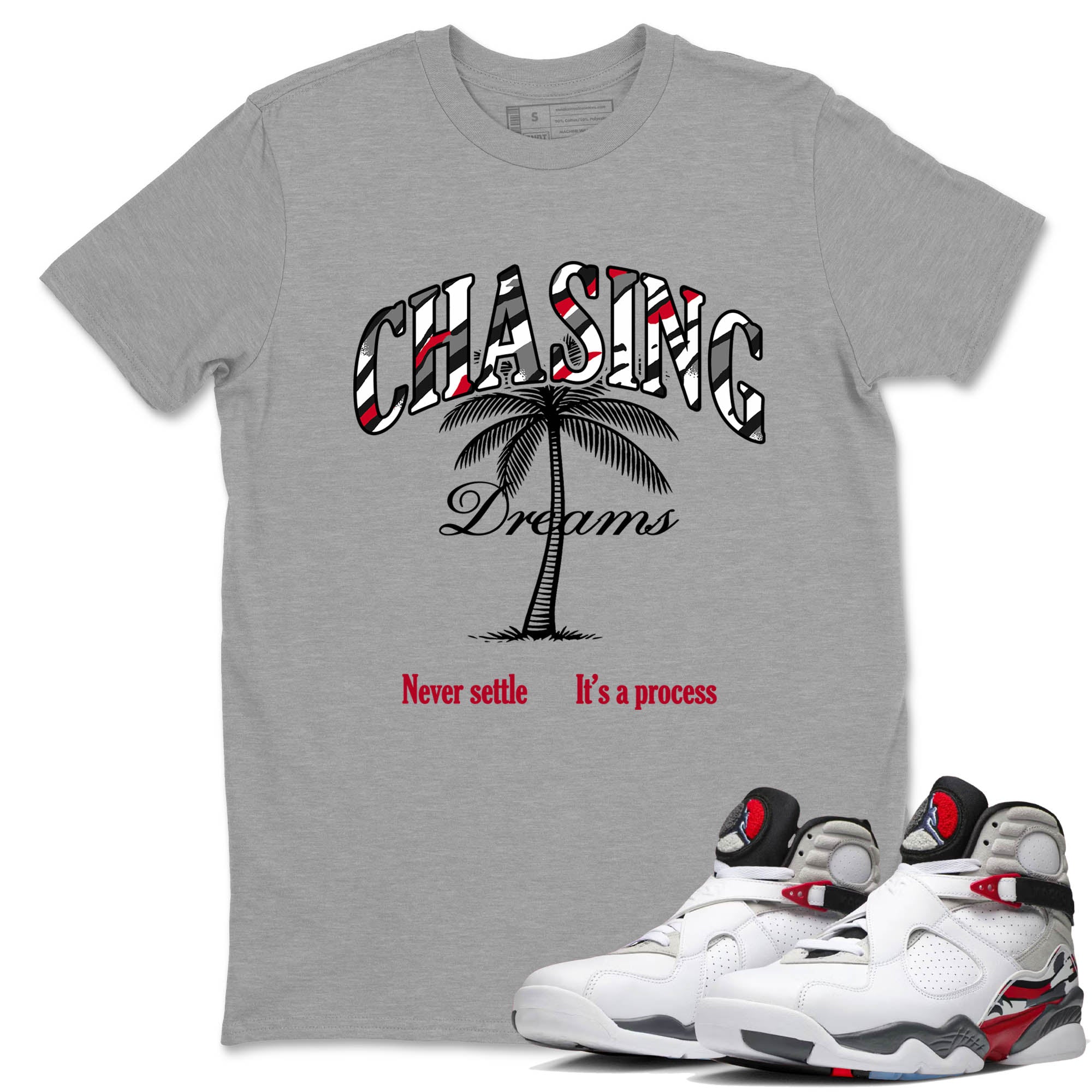 Sneaker Threads  Sneaker Tees To Match Air Jordan 8 Bunny  Chasing Dreams Graphic Tee Heather Grey 1. Perfect for Jordan releases 2025 colorways.