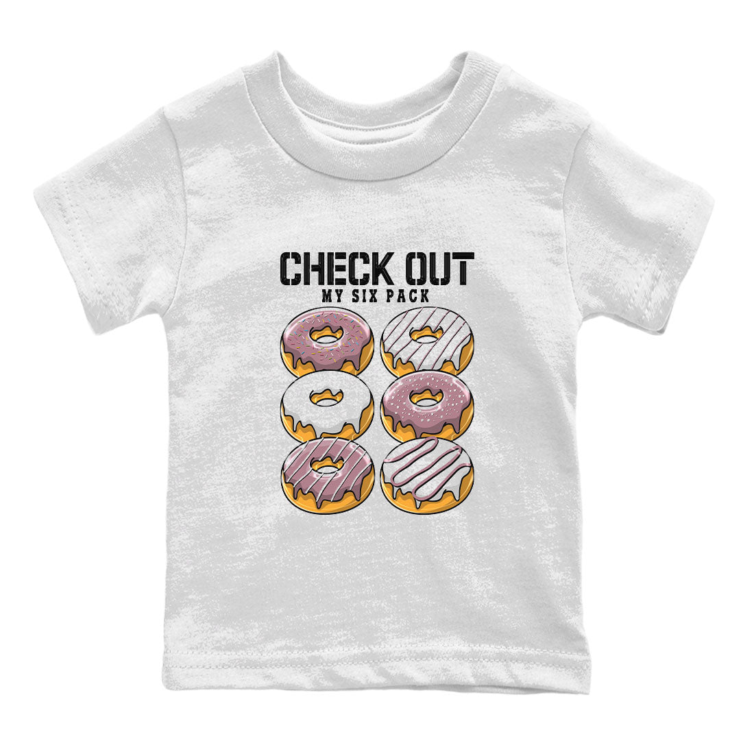 Air Jordan 1 Mauve shirt to match jordans Check Out My Six Pack sneaker tees AJ1 Mauve Drip Gear Zone Sneaker Matching Clothing Brand Baby Toddler White 2 T-Shirt