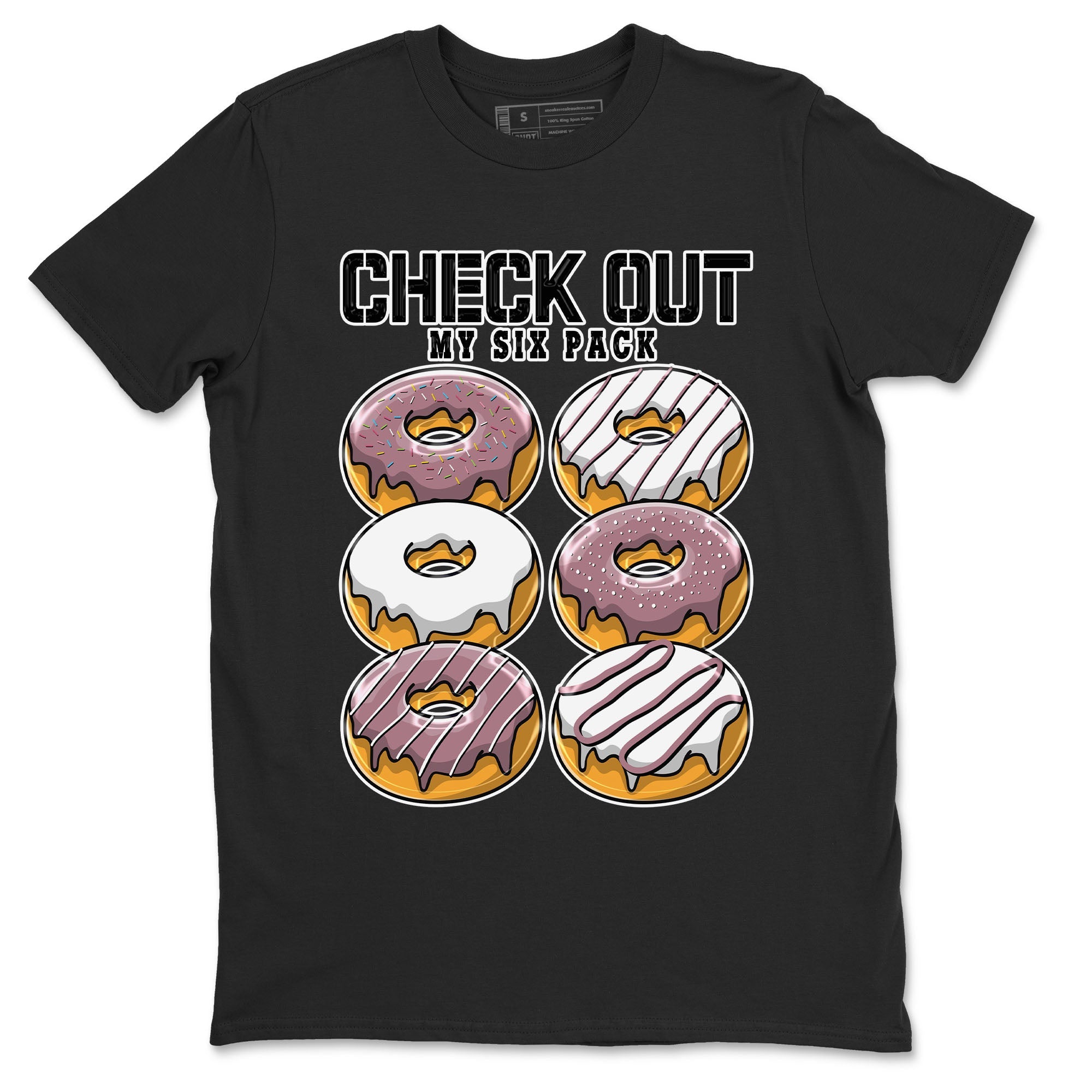 Air Jordan 1 Mauve shirt to match jordans Check Out My Six Pack sneaker tees AJ1 Mauve Drip Gear Zone Sneaker Matching Clothing Brand Unisex Sneaker Tee Black 2 T-Shirt