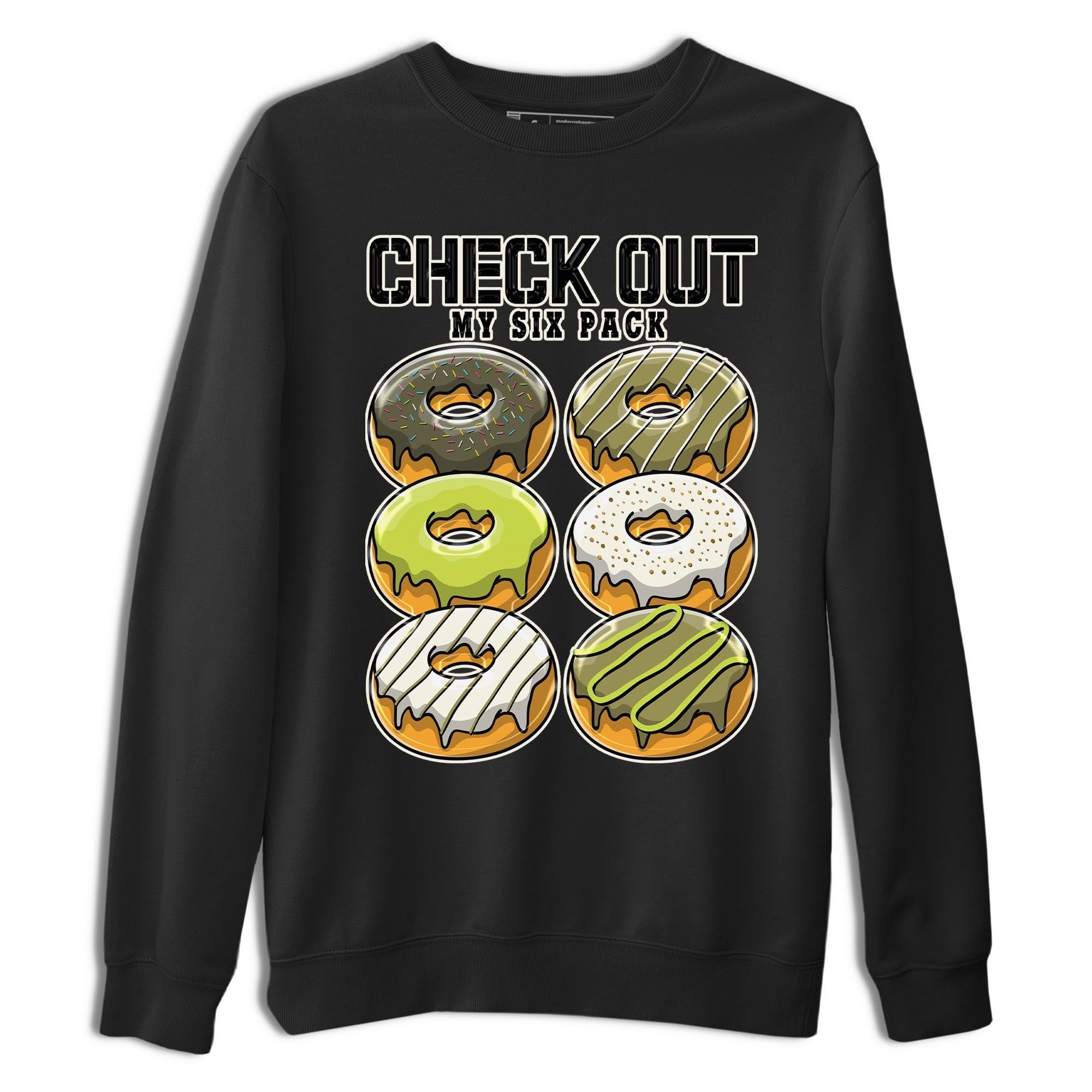 Jordan 1 Low X Travis Scott Golf Olive shirt to match jordans Check Out My Six Pack sneaker release tees Air Jordan 1 Travis Scott Golf Olive Drip Gear Zone Unisex Streetwear Clothing Black 2 T-Shirt