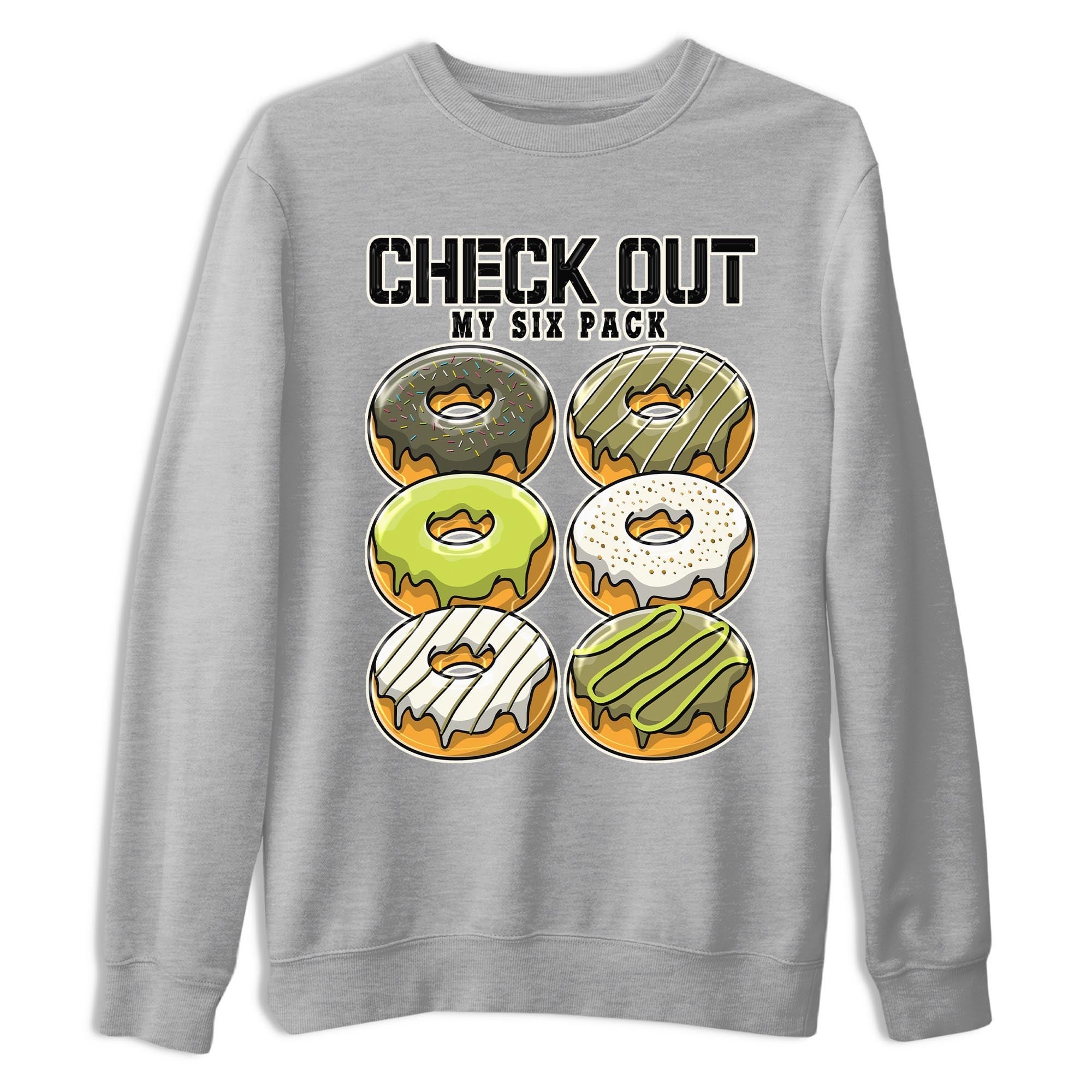 Jordan 1 Low X Travis Scott Golf Olive shirt to match jordans Check Out My Six Pack sneaker release tees Air Jordan 1 Travis Scott Golf Olive Drip Gear Zone Unisex Streetwear Clothing Heather Grey 2 T-Shirt