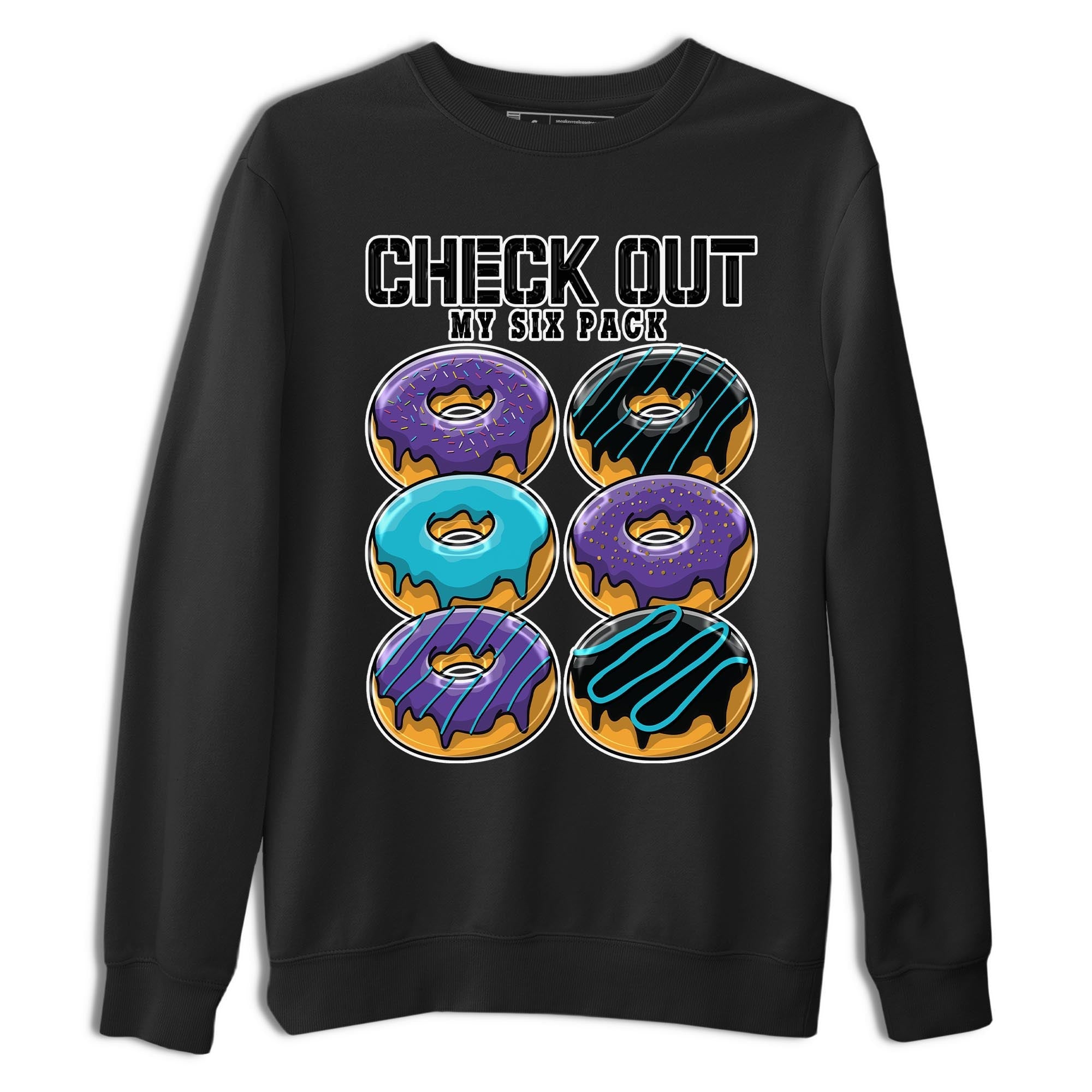 AJ6 Aqua shirt to match jordans Check Out My Six Pack sneaker release tees Air Jordan 6 Aqua Drip Gear Zone Unisex Streetwear Clothing Black 2 T-Shirt