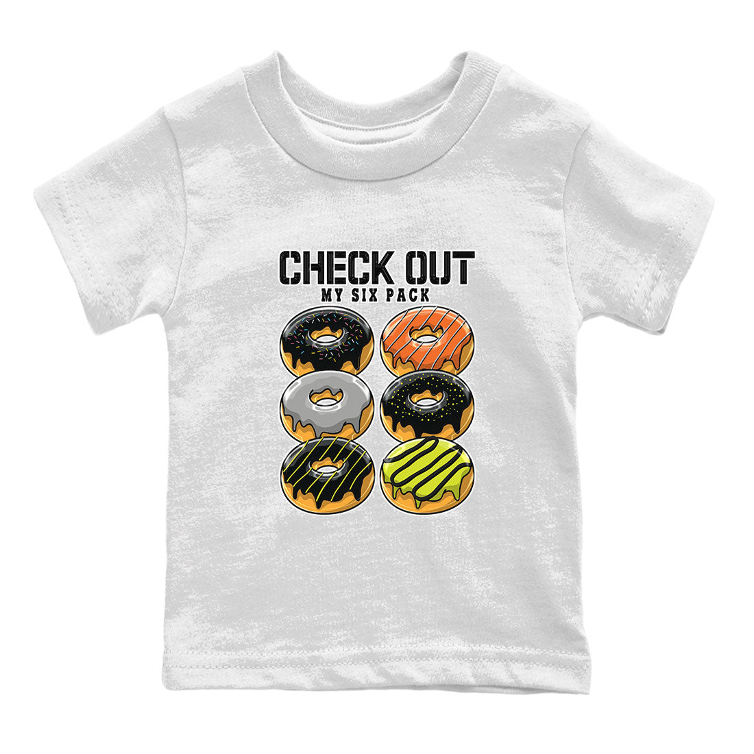 Nike Dunk Halloween shirt to match jordans Check Out My Six Pack sneaker tees Nike Dunk Mid Halloween Drip Gear Zone Sneaker Matching Clothing Brand Baby Toddler White 2 T-Shirt