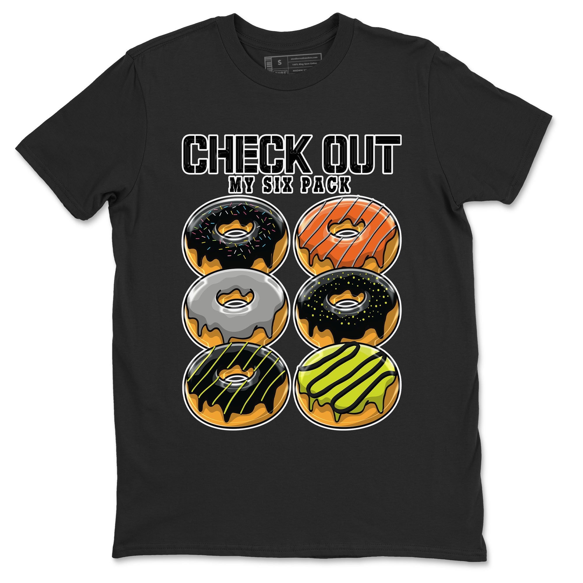 Nike Dunk Halloween shirt to match jordans Check Out My Six Pack sneaker tees Nike Dunk Mid Halloween Drip Gear Zone Sneaker Matching Clothing Brand Unisex Sneaker Tee Black 2 T-Shirt