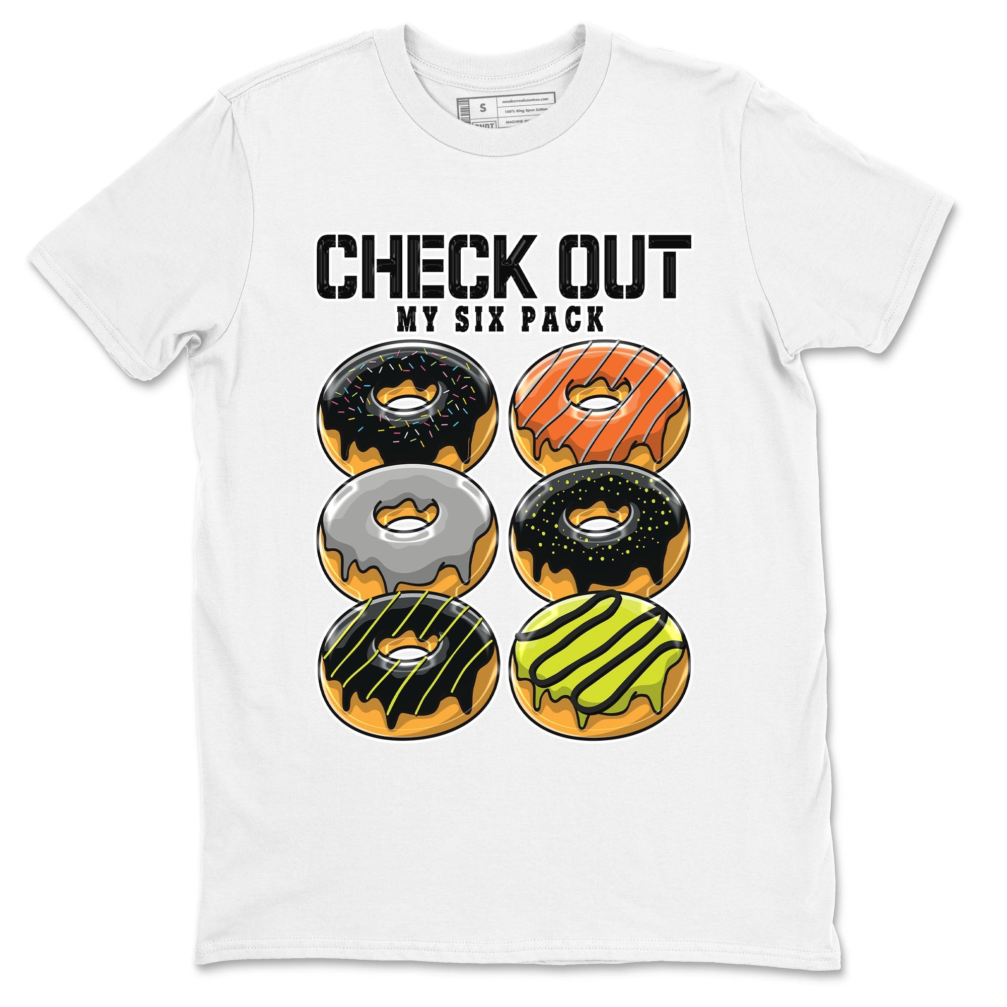 Nike Dunk Halloween shirt to match jordans Check Out My Six Pack sneaker tees Nike Dunk Mid Halloween Drip Gear Zone Sneaker Matching Clothing Brand Unisex Sneaker Tee White 2 T-Shirt