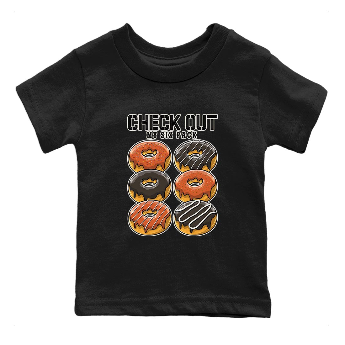 Nike Low Dunk Red Panda shirt to match jordans Check Out My Six Pack sneaker tees Nike Dunk Red Panda Drip Gear Zone Baby Toddler Black 2 T-Shirt