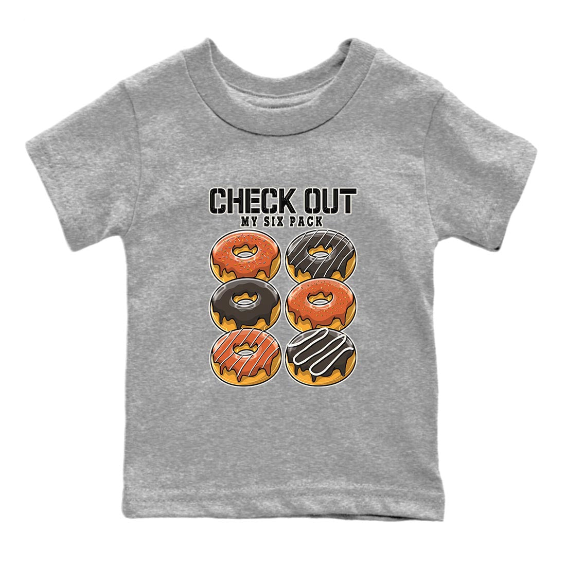 Nike Low Dunk Red Panda shirt to match jordans Check Out My Six Pack sneaker tees Nike Dunk Red Panda Drip Gear Zone Baby Toddler Heather Grey 2 T-Shirt