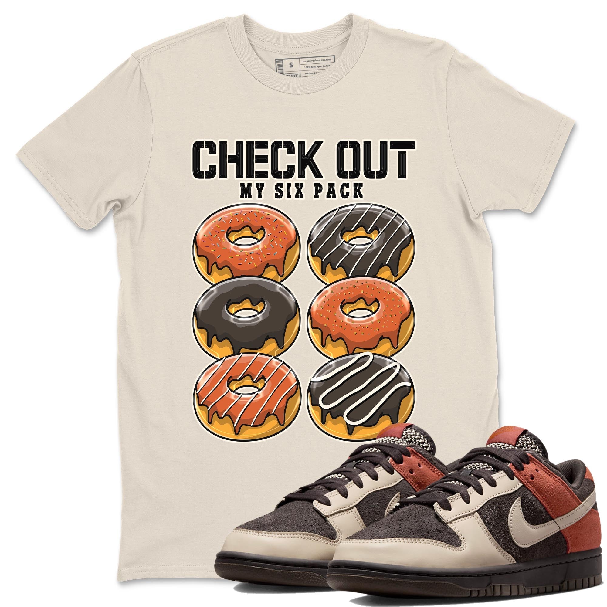 Nike Low Dunk Red Panda shirt to match jordans Check Out My Six Pack sneaker tees Nike Dunk Red Panda Drip Gear Zone Unisex Streetwear Clothing Natural 1 T-Shirt