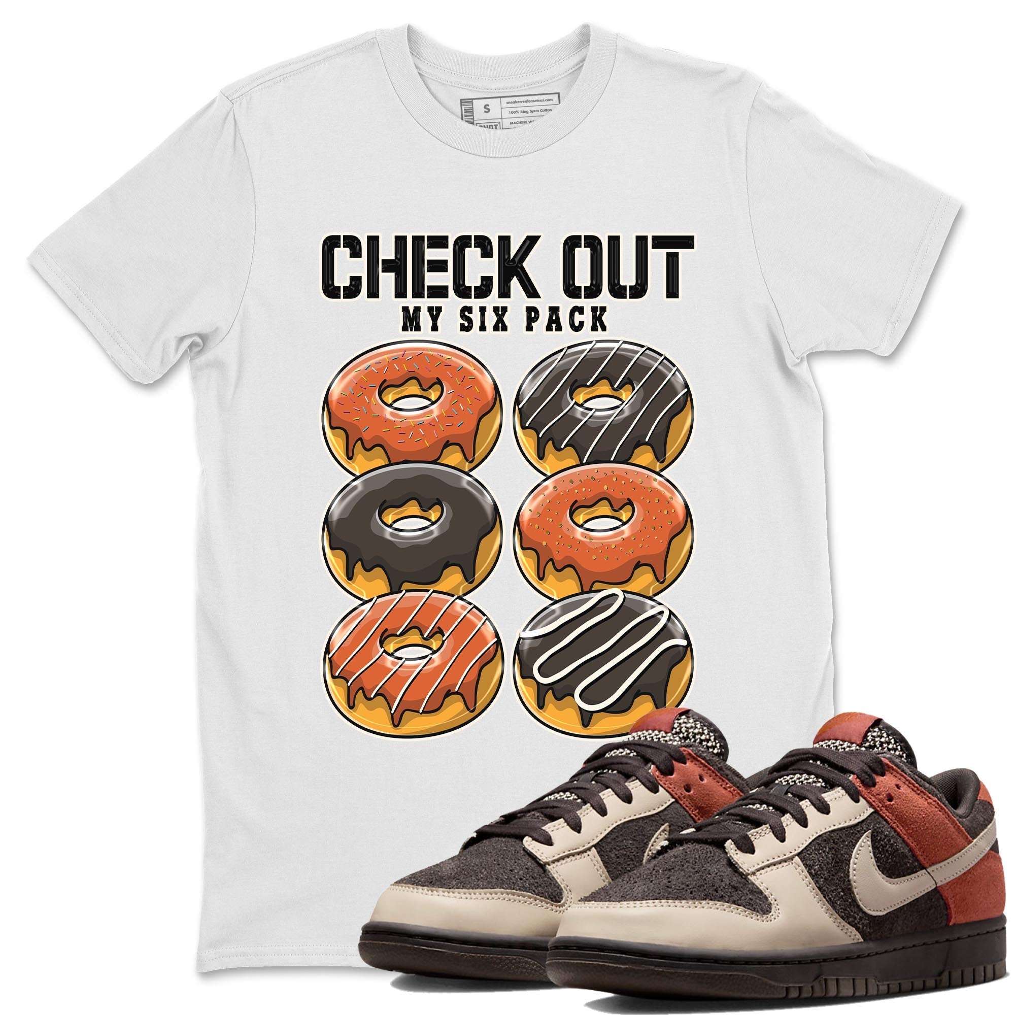 Nike Low Dunk Red Panda shirt to match jordans Check Out My Six Pack sneaker tees Nike Dunk Red Panda Drip Gear Zone Unisex Streetwear Clothing White 1 T-Shirt