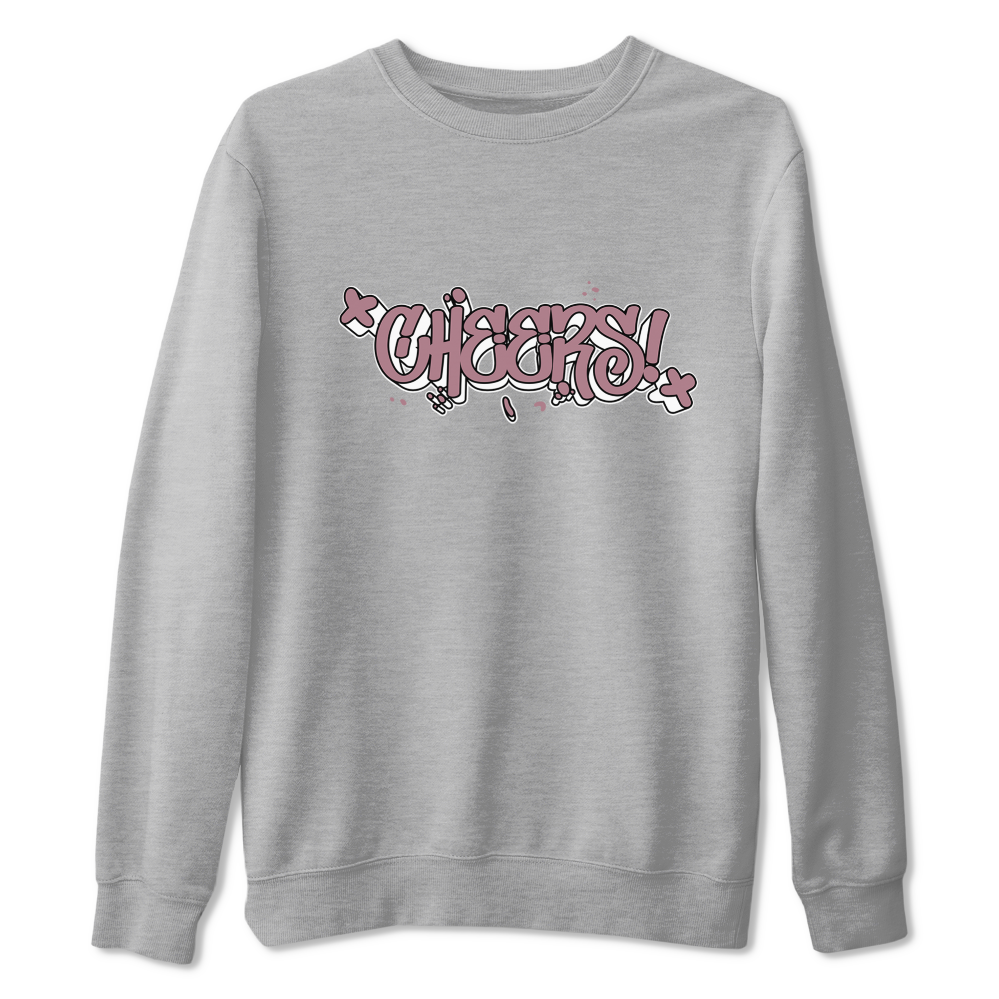 Air Jordan 1 Mauve shirt to match jordans Cheers sneaker tees AJ1 Mauve Drip Gear Zone Sneaker Matching Clothing Brand Unisex Sneaker Tee Heather Grey 2 T-Shirt