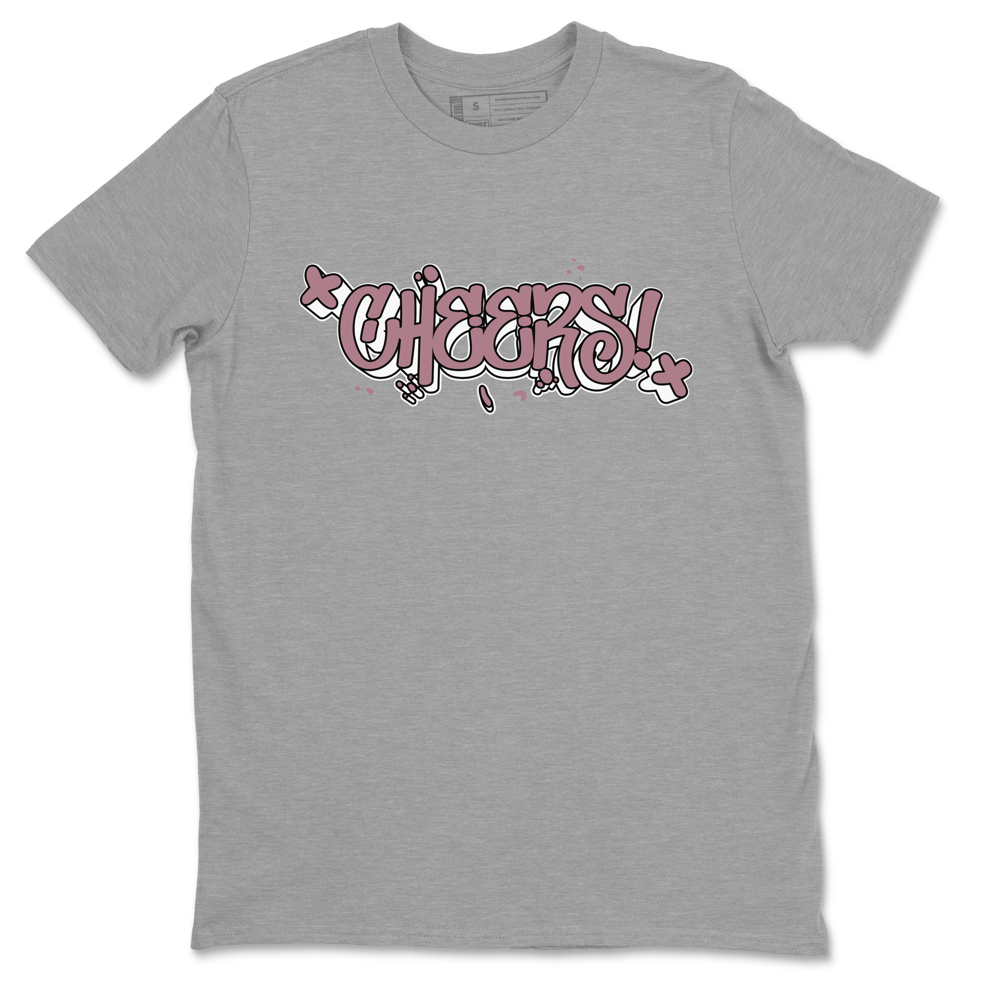 Air Jordan 1 Mauve shirt to match jordans Cheers sneaker tees AJ1 Mauve Drip Gear Zone Sneaker Matching Clothing Brand Unisex Sneaker Tee Heather Grey 2 T-Shirt
