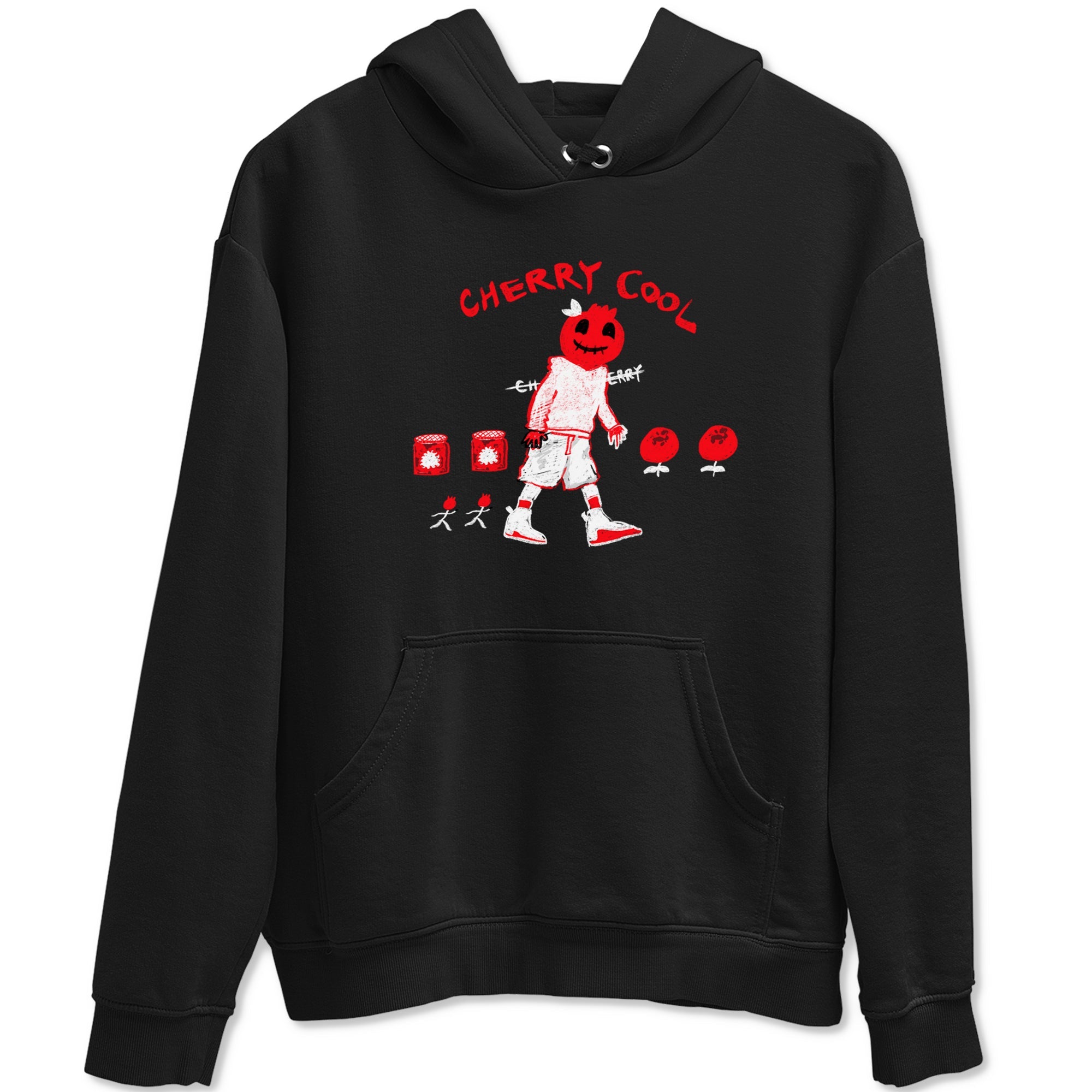 AJ12 Cherry shirts to match jordans Cherry Cool sneaker match tees Air Jordan 12 Cherry Drip Gear Zone streetwear brand Black 2 unisex cotton tee