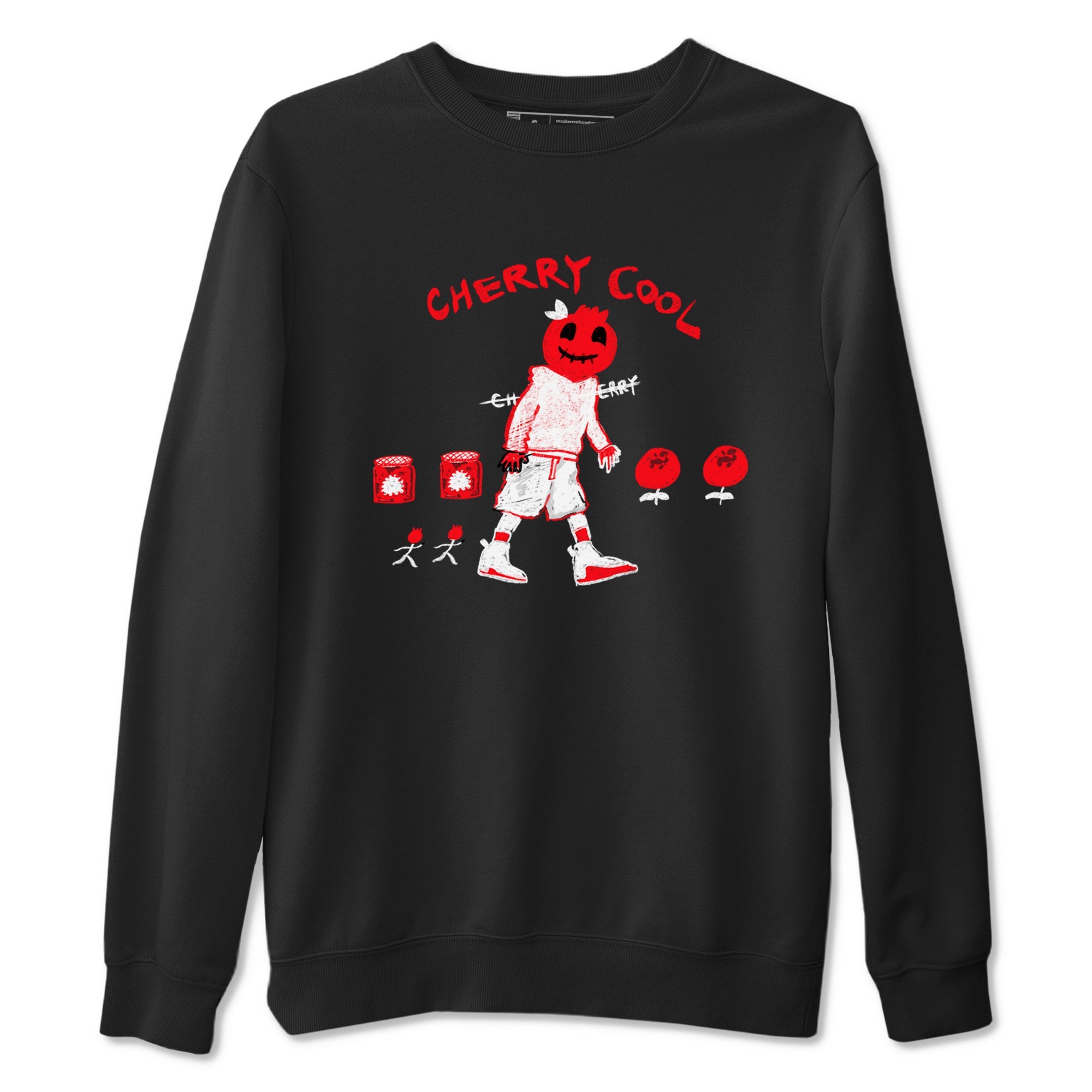 AJ12 Cherry shirts to match jordans Cherry Cool sneaker match tees Air Jordan 12 Cherry Drip Gear Zone streetwear brand Black 2 unisex cotton tee