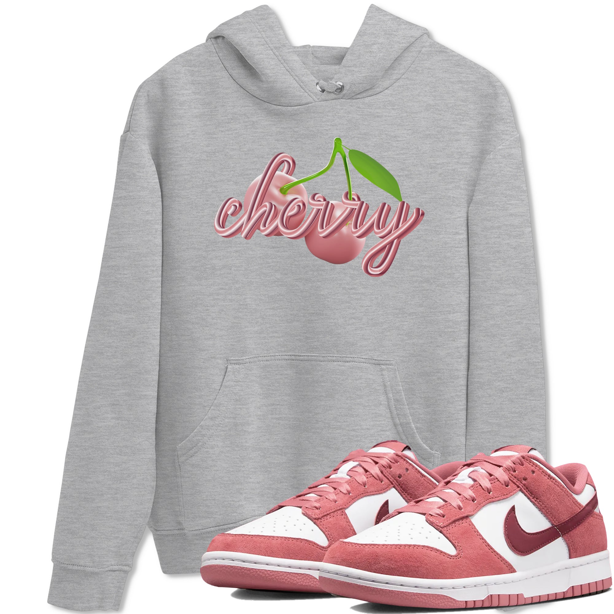 Dunk Valentines Day 2024 shirt to match jordans Cherry sneaker tees Dunk Happy Valentines Day 2024 Drip Gear Zone Unisex Heather Grey 1 T-Shirt