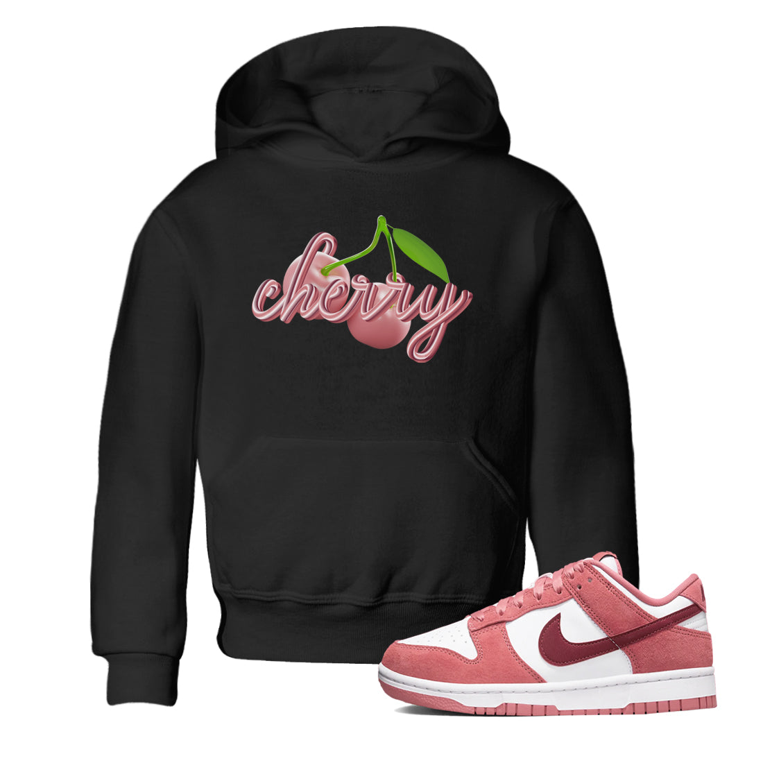 Dunk Valentines Day 2024 shirt to match jordans Cherry sneaker tees Dunk Happy Valentines Day 2024 Drip Gear Zone Baby Toddler Black 1 T-Shirt