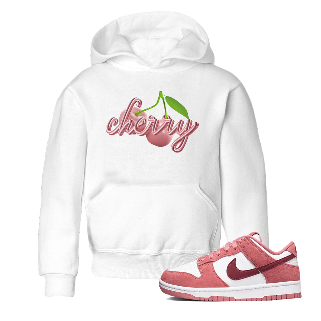 Dunk Valentines Day 2024 shirt to match jordans Cherry sneaker tees Dunk Happy Valentines Day 2024 Drip Gear Zone Baby Toddler White 1 T-Shirt