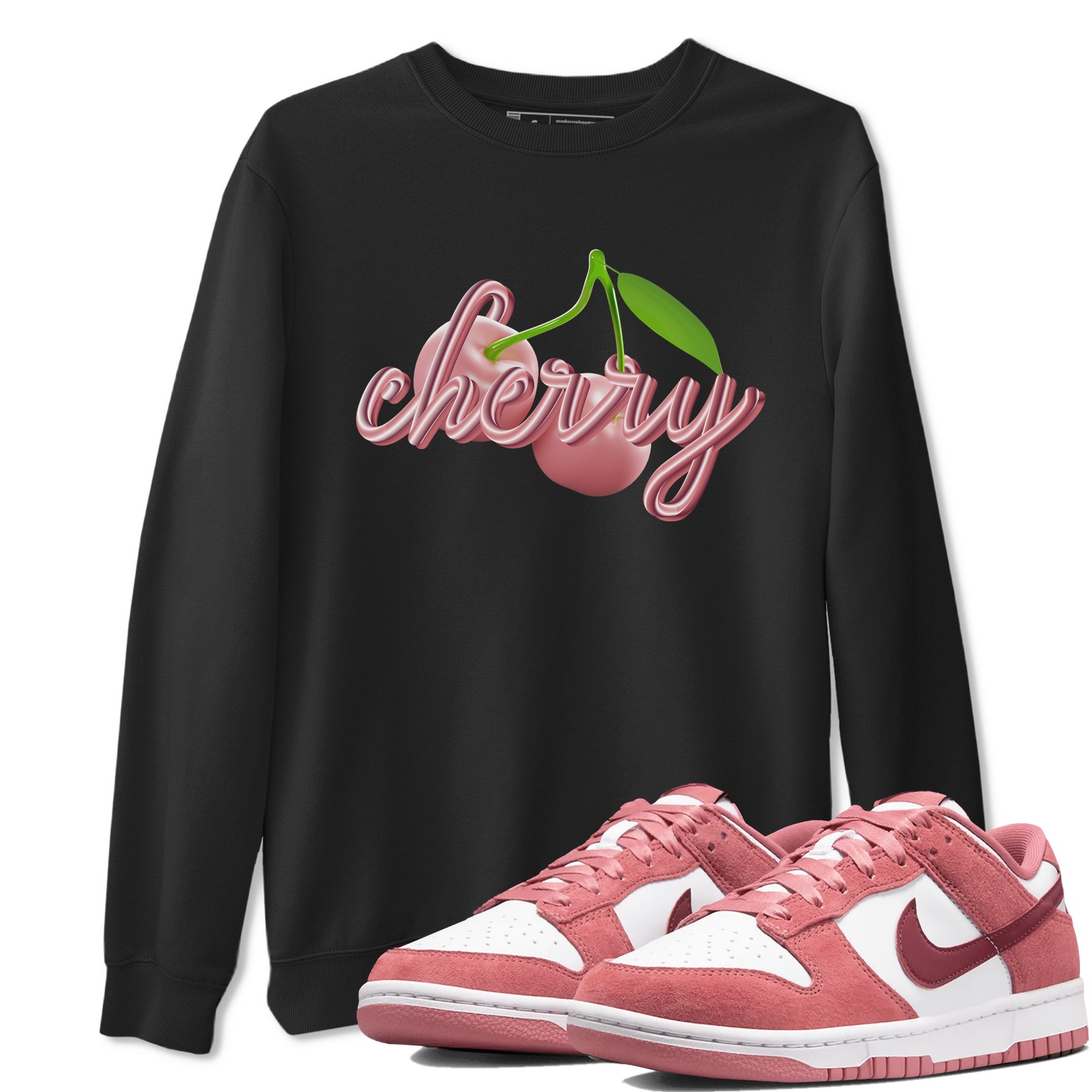 Dunk Valentines Day 2024 shirt to match jordans Cherry sneaker tees Dunk Happy Valentines Day 2024 Drip Gear Zone Unisex Black 1 T-Shirt