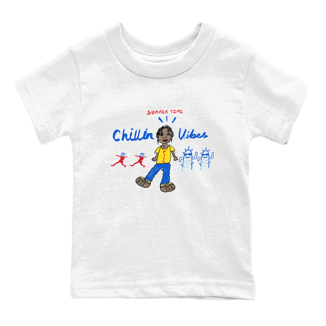 Air Jordan 1 Travis x Scott x Canary shirt to match jordans Chillin Vibes sneaker tees Air Jordan 1 Travis Scott Canary Drip Gear Zone baby toddler White 2 cotton Shirt