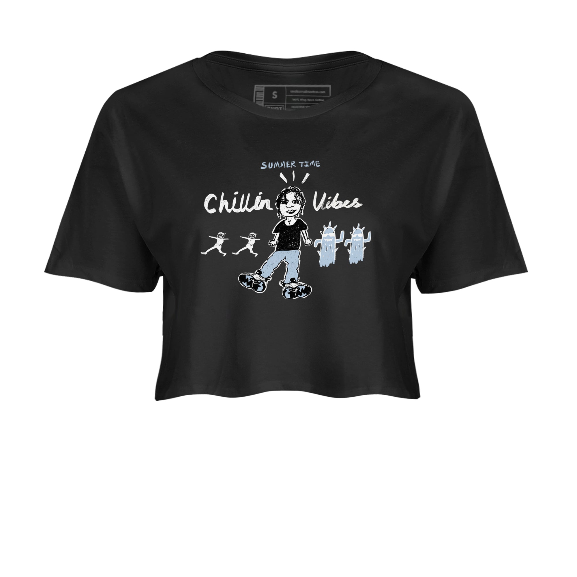 6s Reverse Cookies shirt to match jordans Chillin Vibes sneaker tees Air Jordan 6 Reverse Cookies SNRT Sneaker Release Tees Black 2 crop length shirt