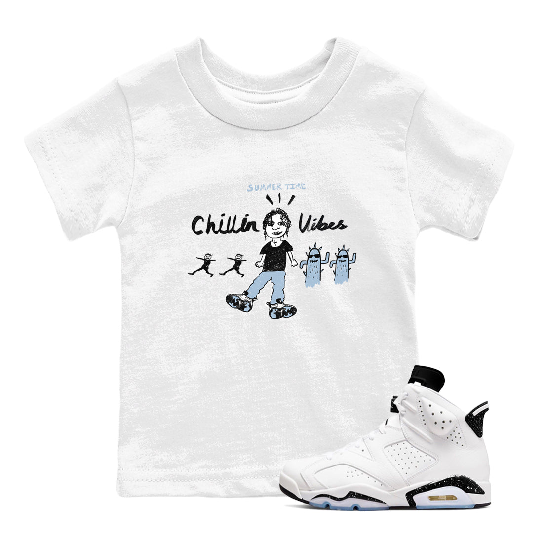 6s Reverse Cookies shirt to match jordans Chillin Vibes sneaker tees Air Jordan 6 Reverse Cookies SNRT sneaker release tees baby toddler White 1 cotton Shirt
