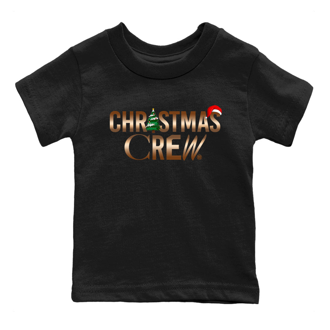 Foams One Metallic Copper shirts to match jordans Christmas Crew Christmas Holiday sneaker match tees Air Foamposite One Metallic Copper match shoes to clothes Drip Gear Zone Youth Baby Black 2 tee