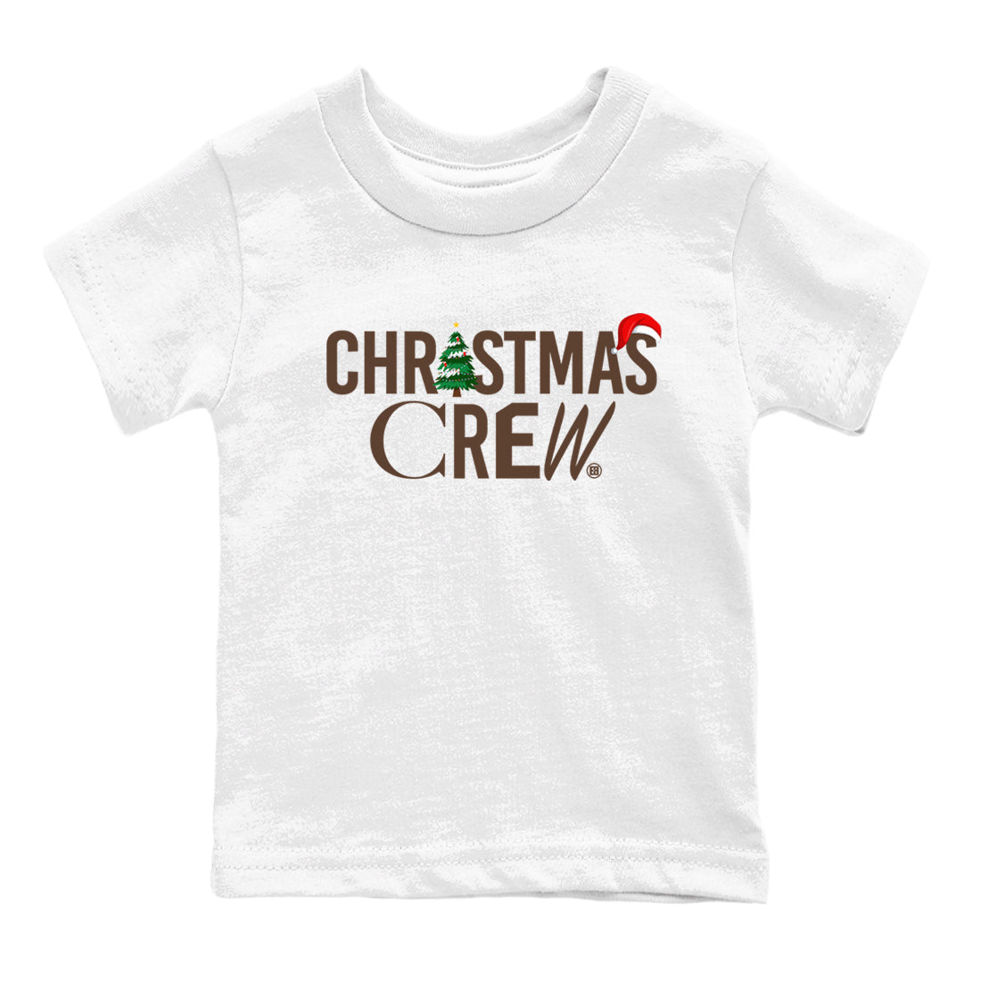 12s Baroque Brown t-shirts to match sneakers Holiday Christmas Crew sneaker match tees Air Jordan 12 Baroque Brown match shoes to clothes Drip Gear Zone Youth Baby White 2 tee