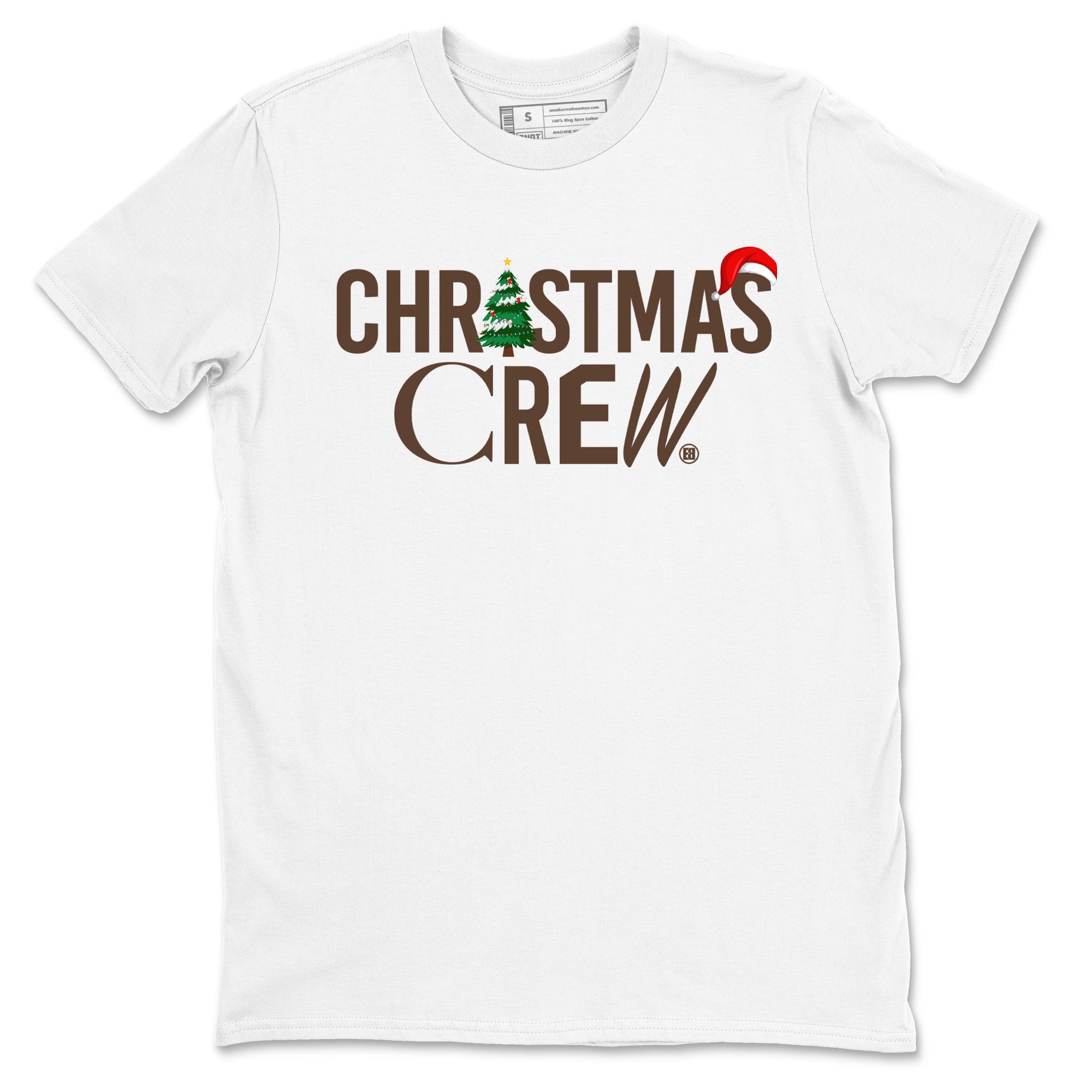 12s Baroque Brown t-shirts to match sneakers Holiday Christmas Crew sneaker match tees Air Jordan 12 Baroque Brown match shoes to clothes Drip Gear Zone unisex cotton White 2 shirts