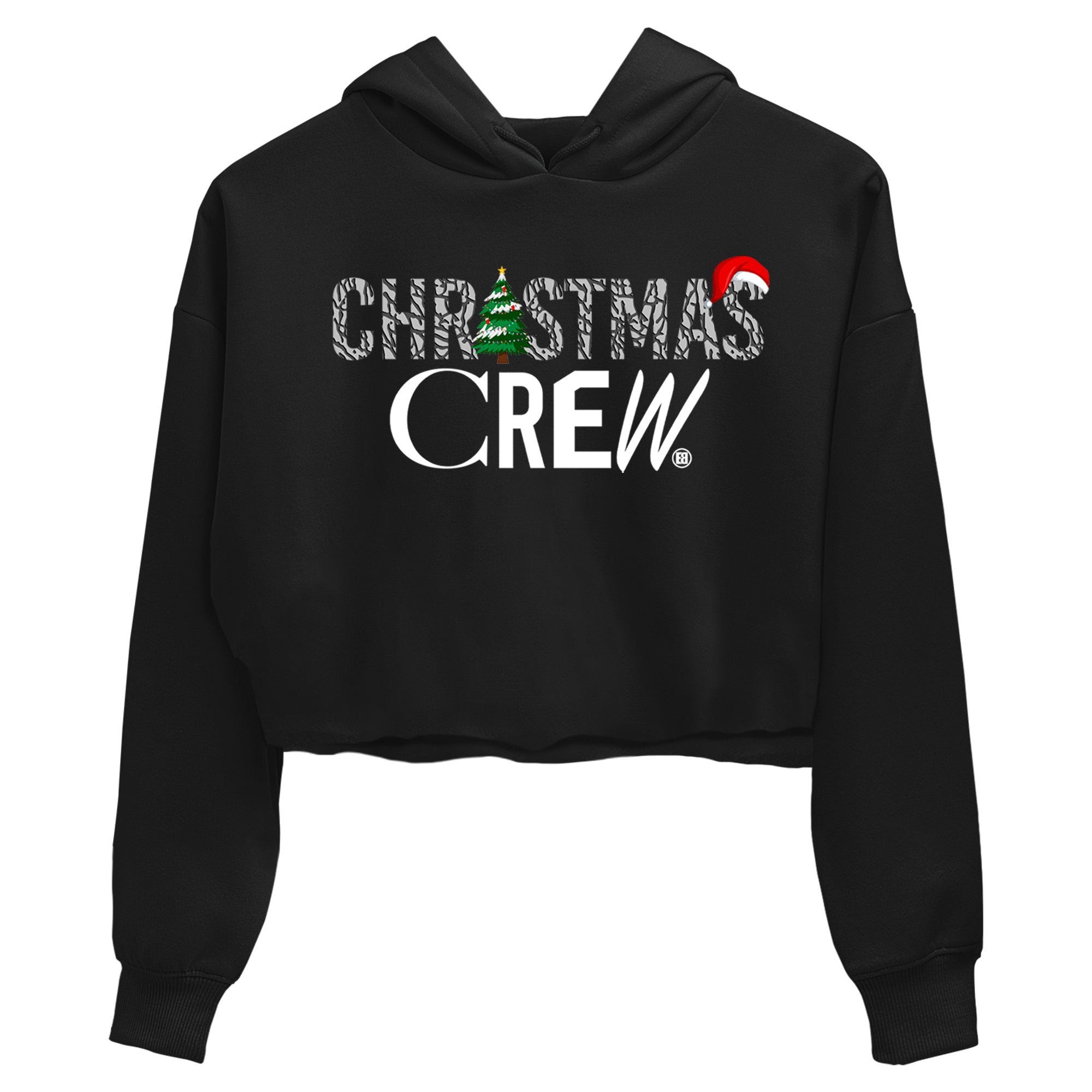 3s Black Cement t-shirts to match sneakers Holiday Christmas Crew sneaker match tees Jordan 3 Retro Black Cement match shoes to clothes Drip Gear Zone unisex cotton Black 2 crop tee