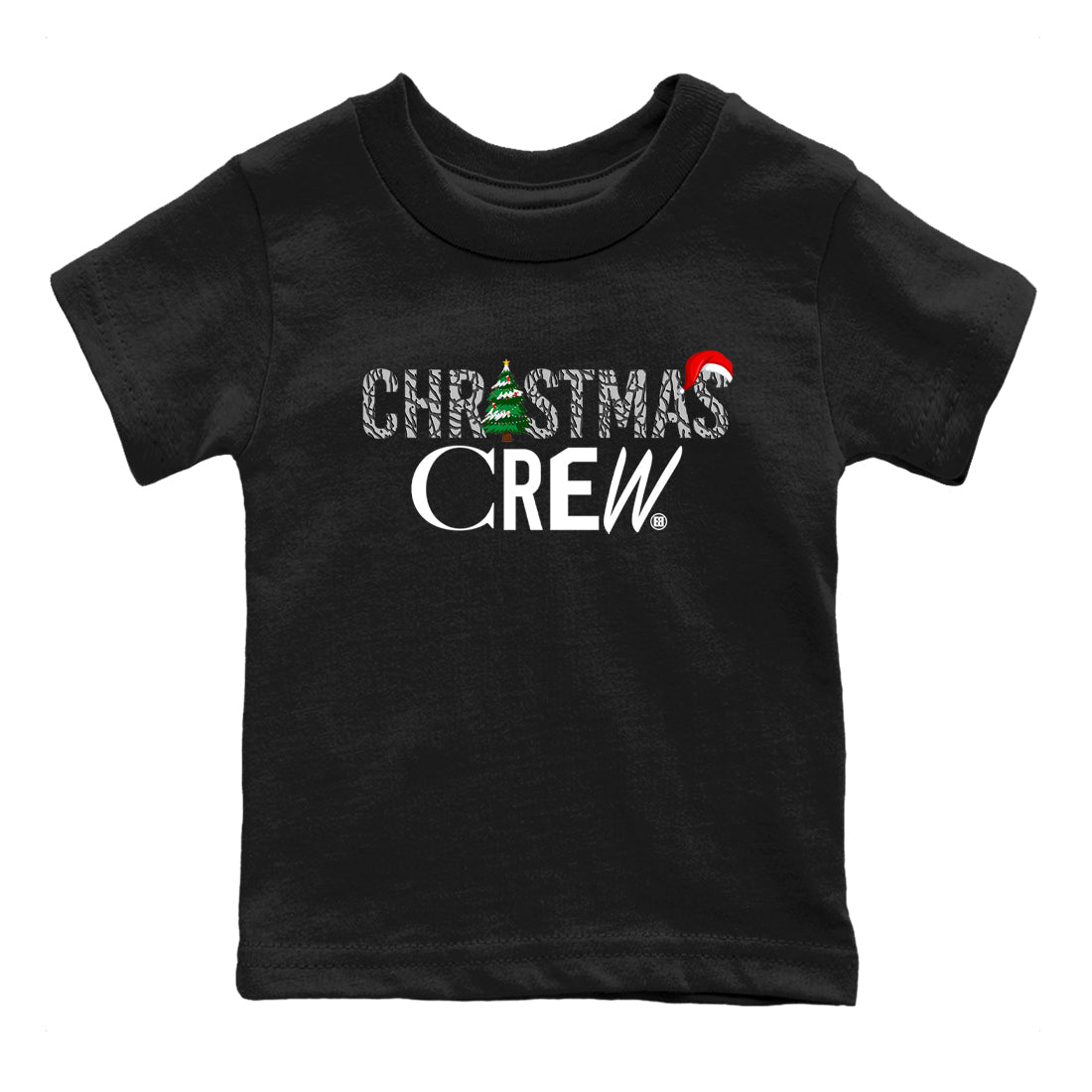 3s Black Cement t-shirts to match sneakers Holiday Christmas Crew sneaker match tees Jordan 3 Retro Black Cement match shoes to clothes Drip Gear Zone Youth Baby Black 2 tee