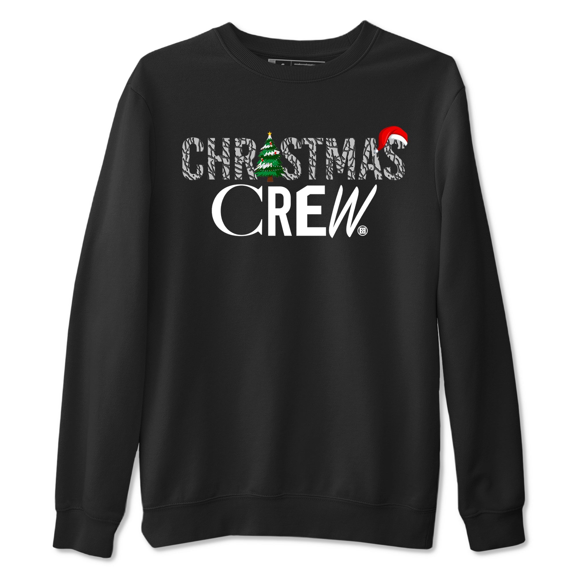 3s Black Cement t-shirts to match sneakers Holiday Christmas Crew sneaker match tees Jordan 3 Retro Black Cement match shoes to clothes Drip Gear Zone unisex cotton Black 2 shirts