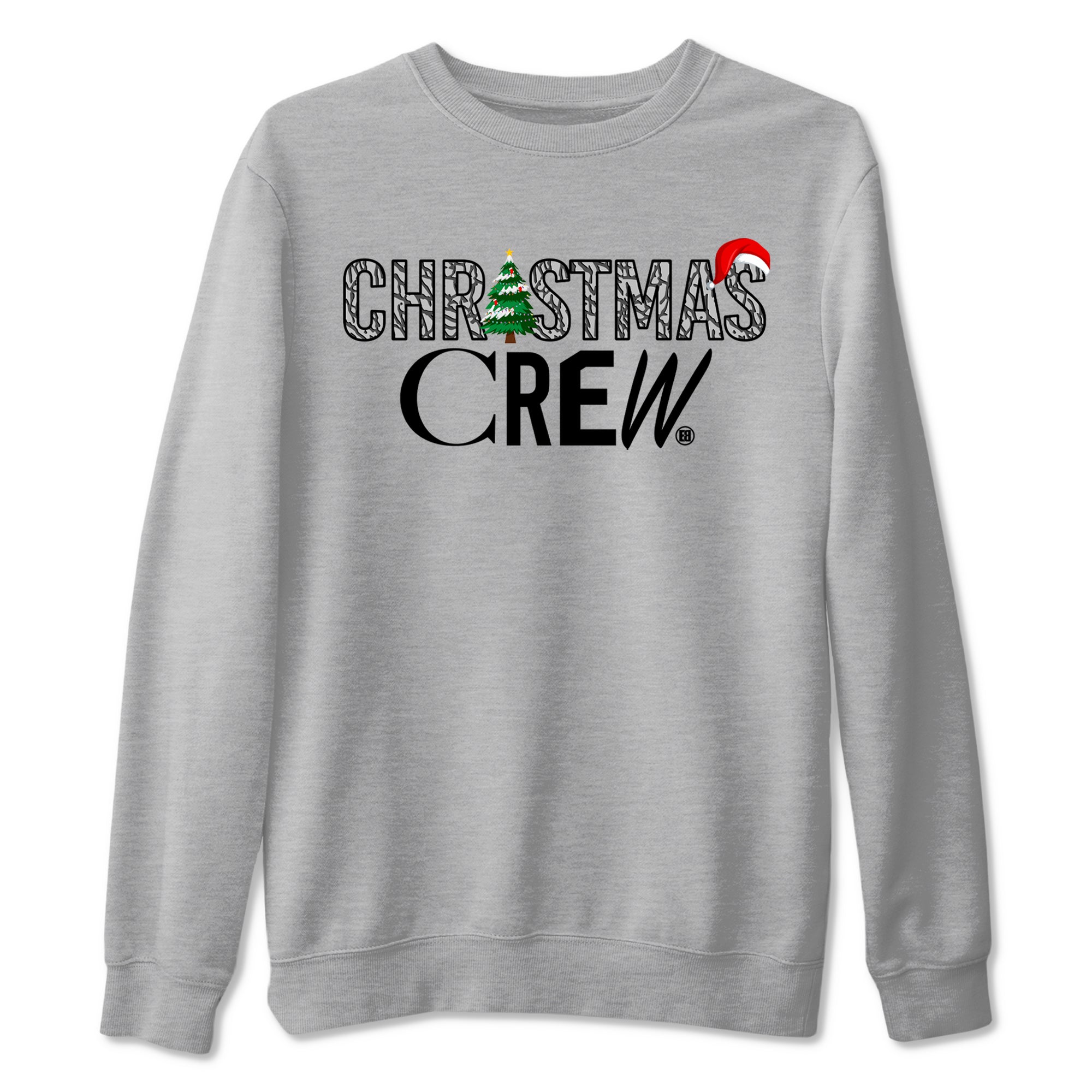 3s Black Cement t-shirts to match sneakers Holiday Christmas Crew sneaker match tees Jordan 3 Retro Black Cement match shoes to clothes Drip Gear Zone unisex cotton Heather Grey 2 shirts